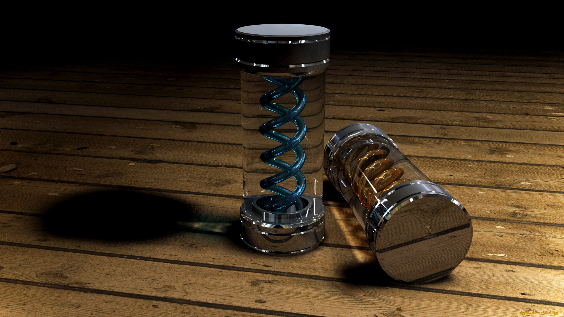 3д, графика, modeling, моделирование, спирали, целиндры