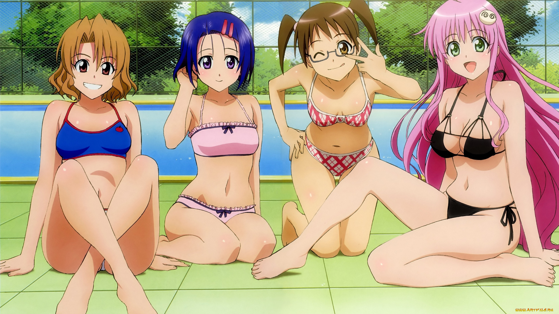 аниме, to, love, ru, девушки