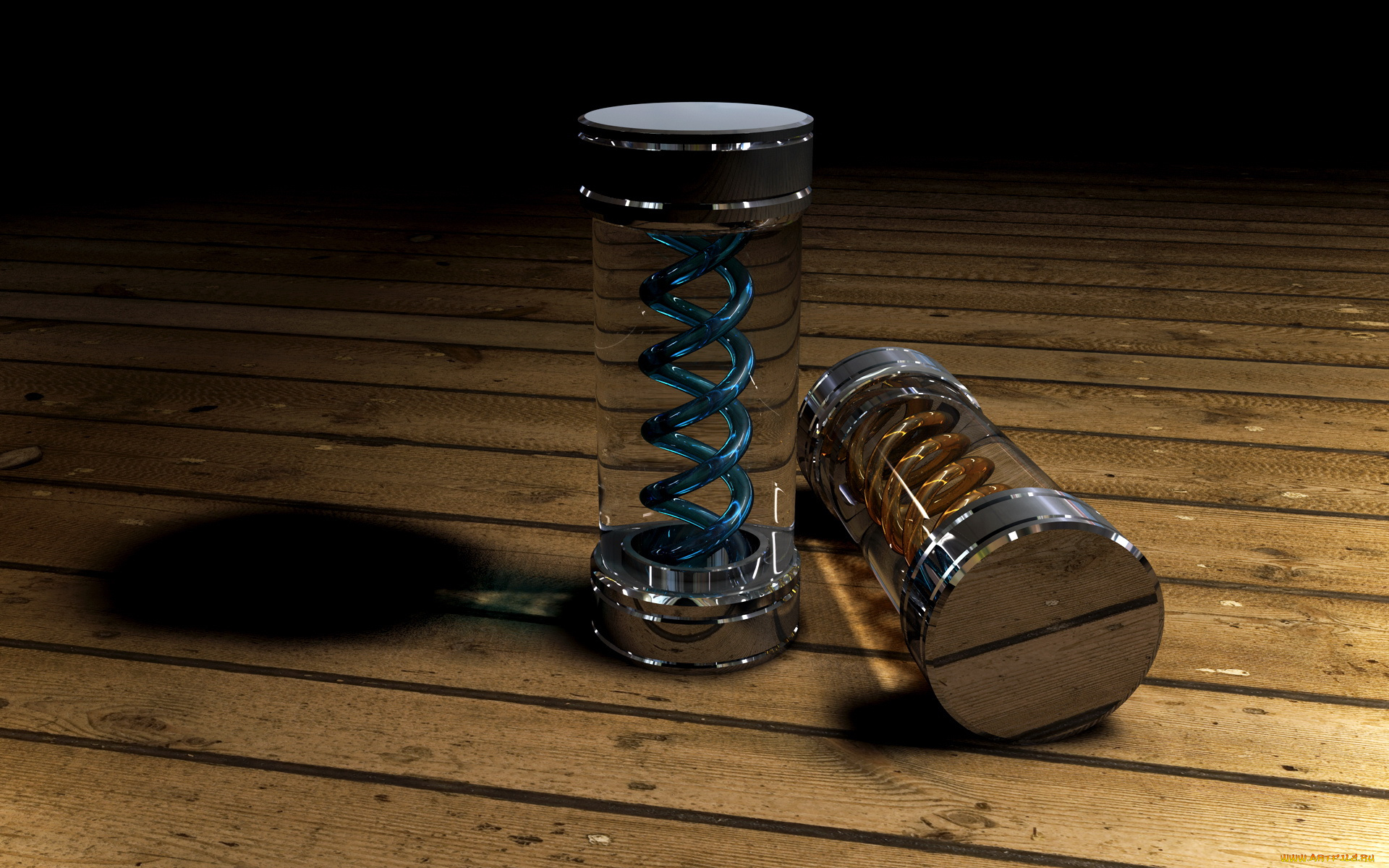 3д, графика, modeling, моделирование, спирали, целиндры