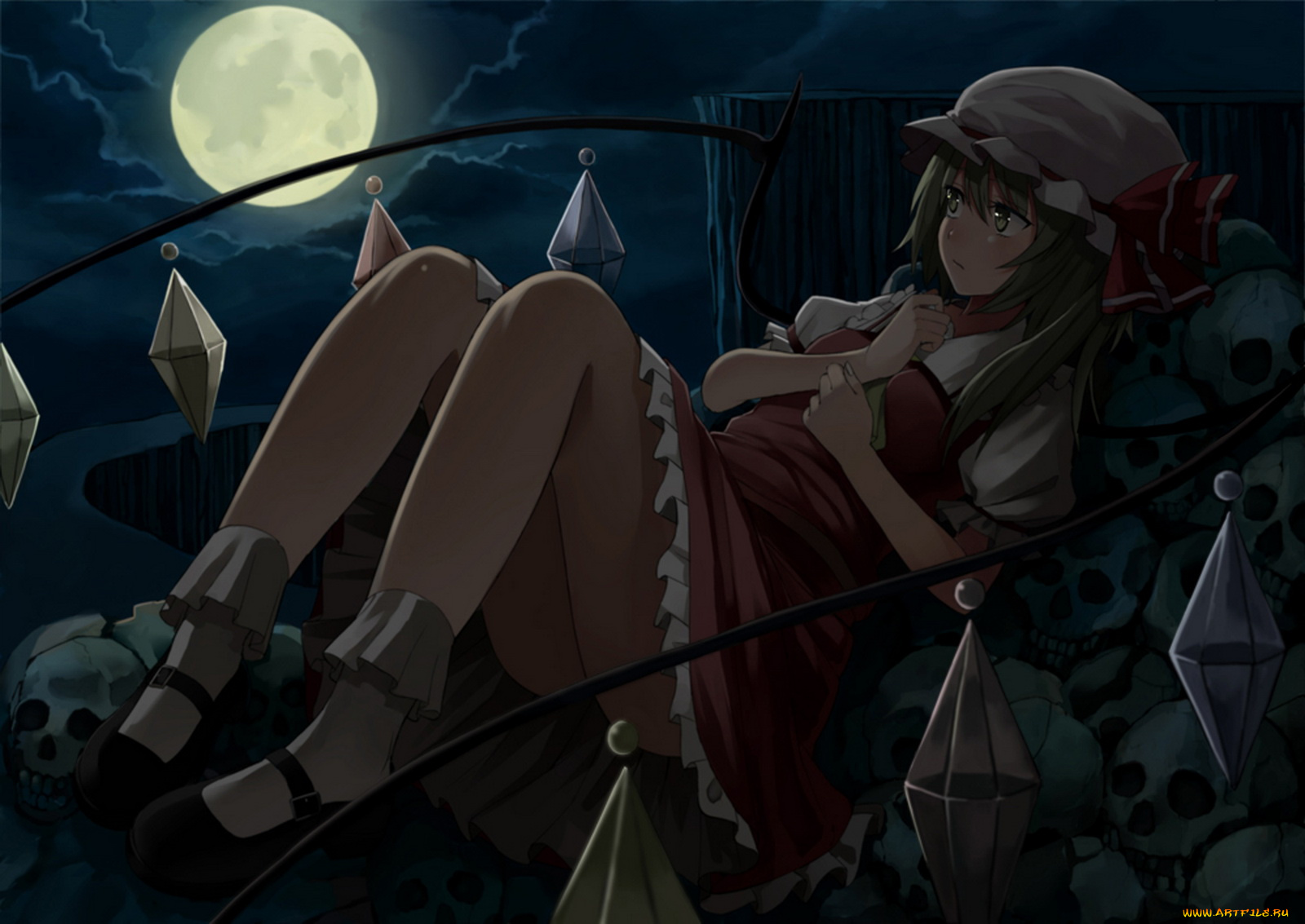 аниме, touhou, фландрия, скарлет