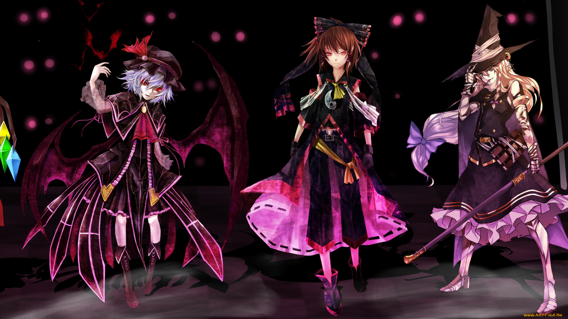 аниме, touhou, персонажи, тохо