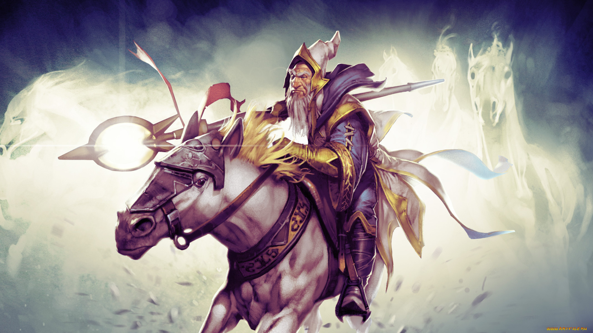 dota, видео, игры, кони, лошади, keeper, of, the, light, ezalor