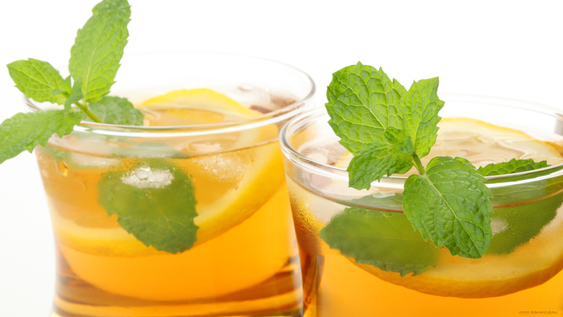 еда, напитки, ice, tea, лимон, мята