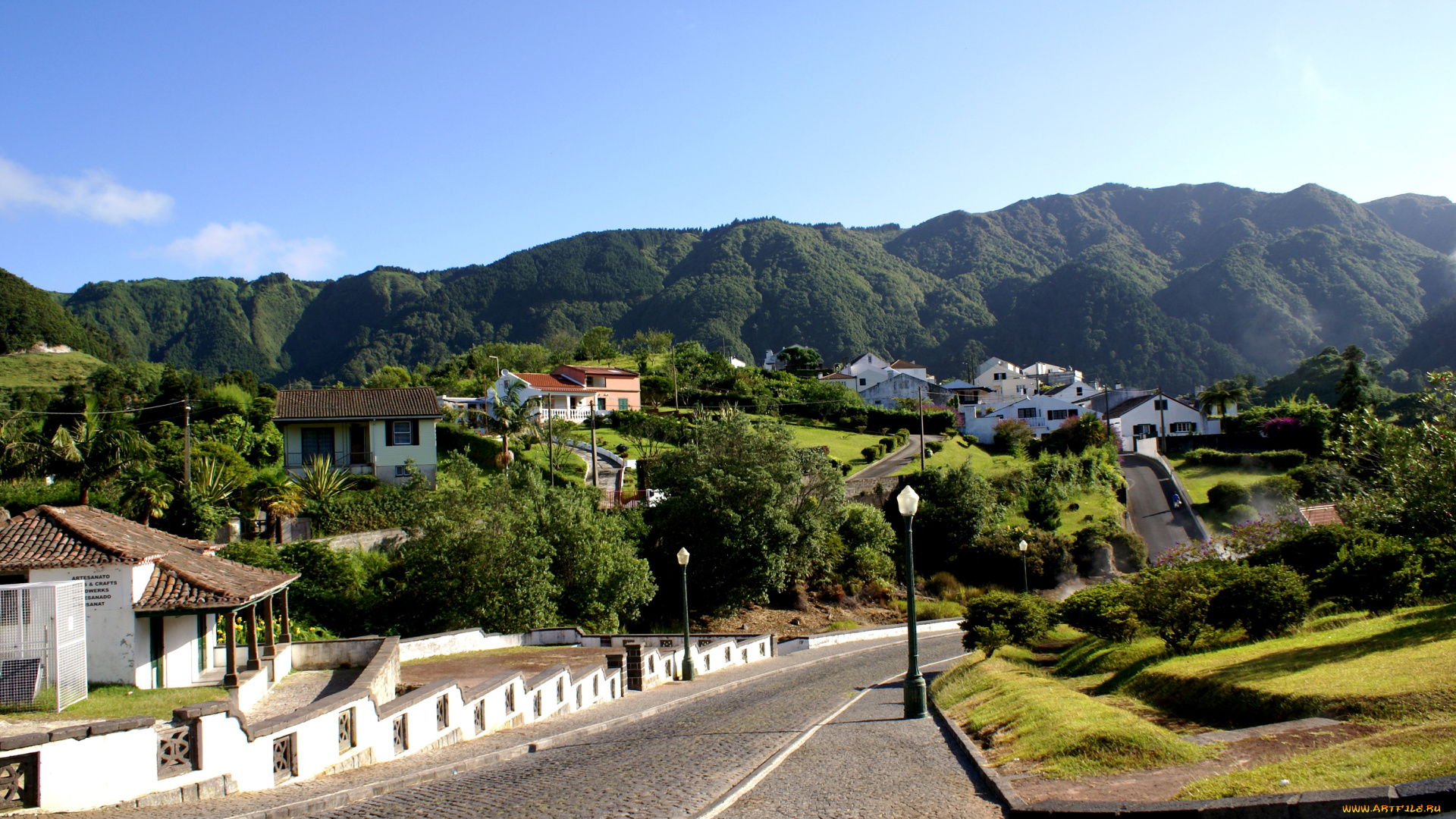 остров, сан, мигель, португалия, города, улицы, площади, набережные, дорога, сан-мигель