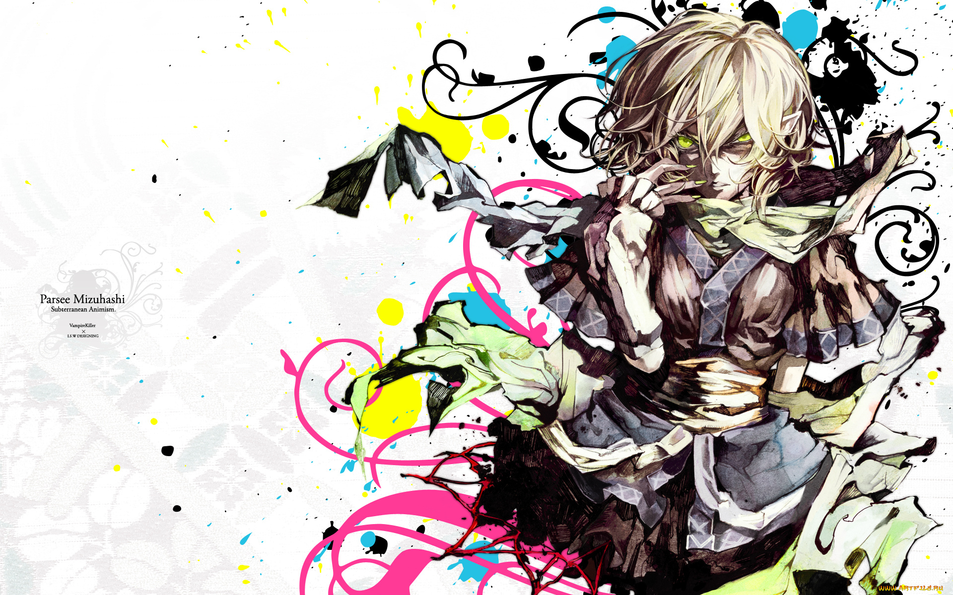 аниме, touhou, парси, мидзухаши