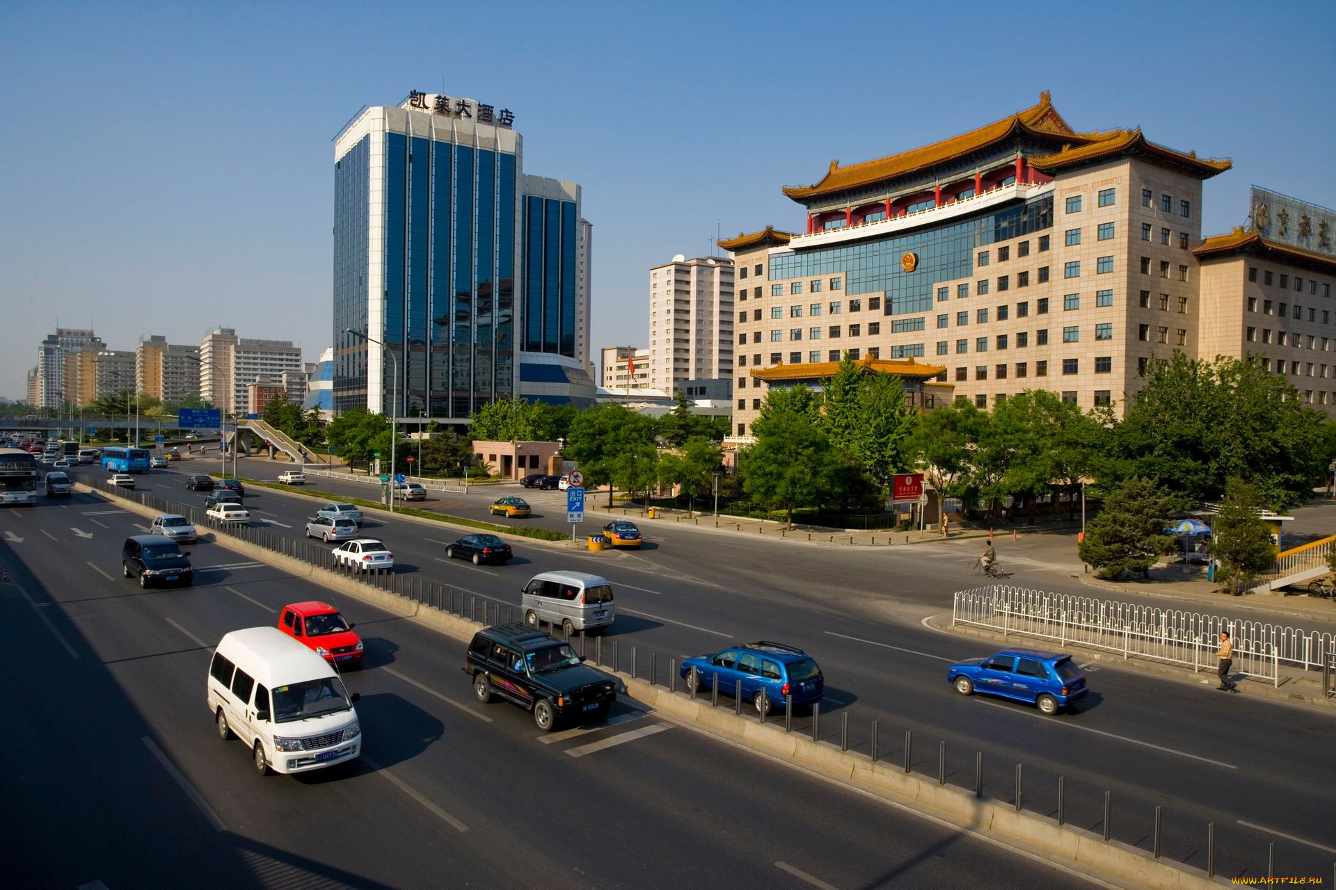 города, пекин, китай