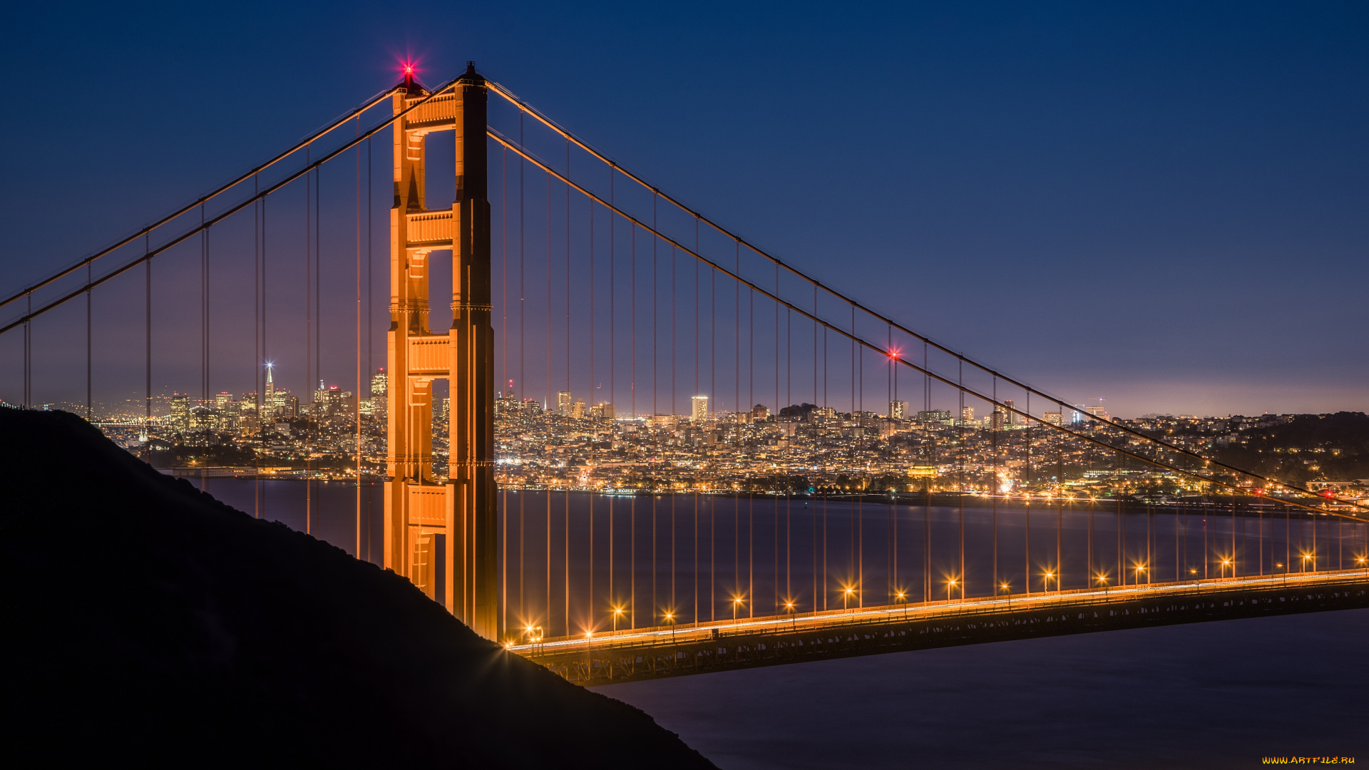 города, сан, франциско, сша, мост