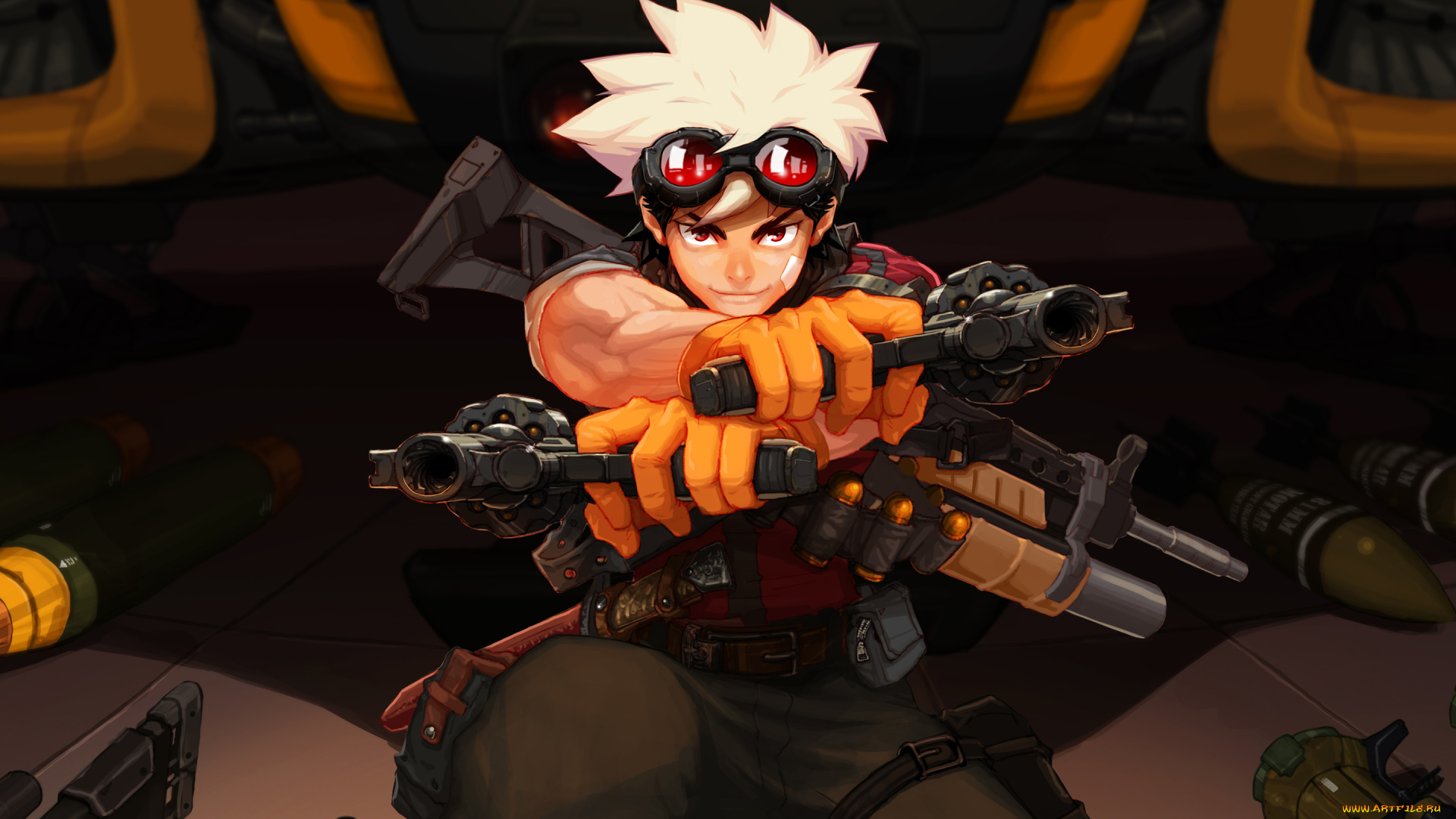 metal, assault, видео, игры, очки, оружие, персонаж