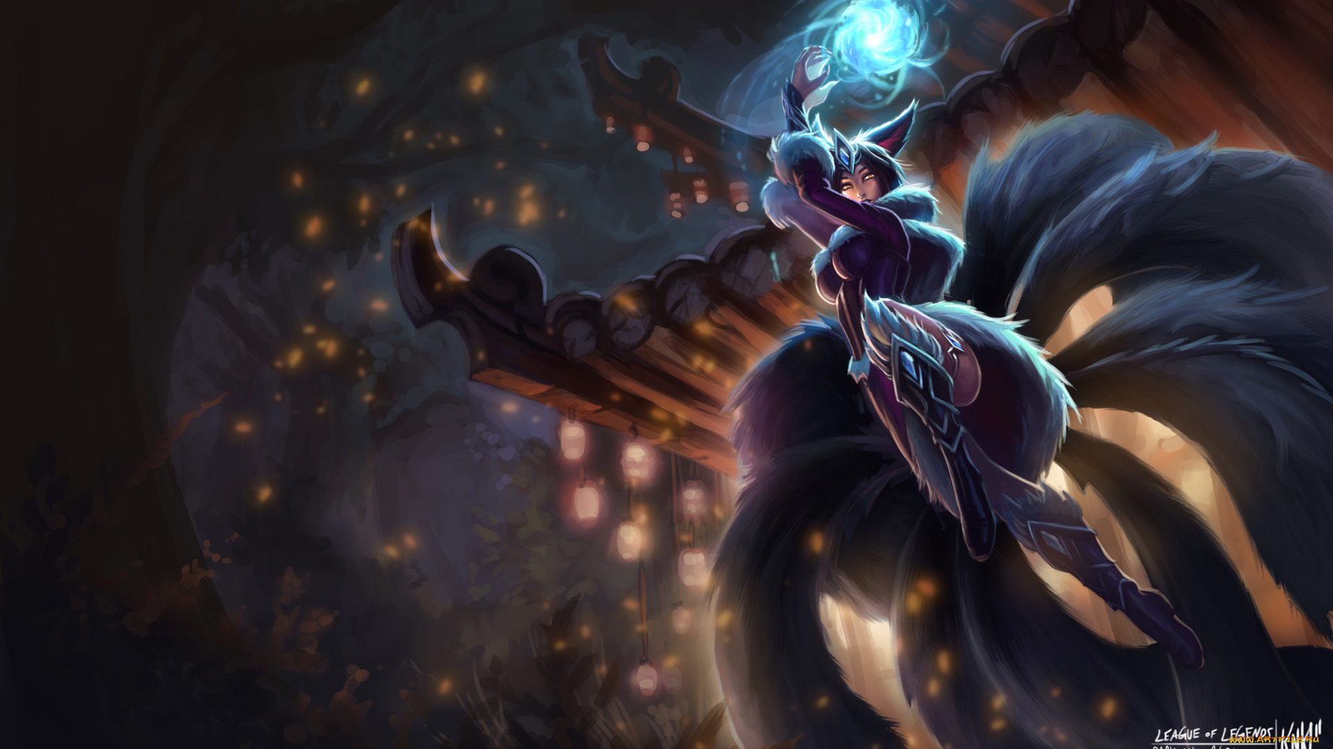 видео, игры, league, of, legends, магия, девушка