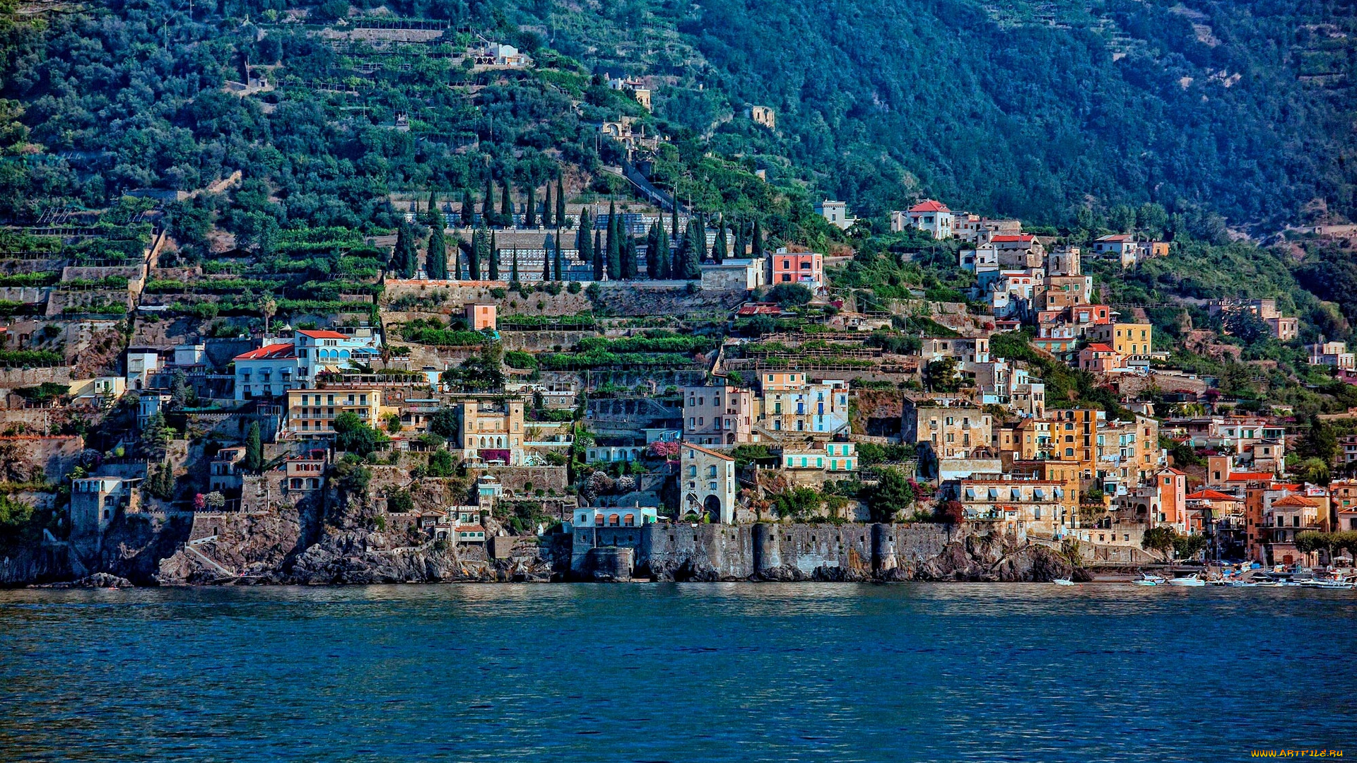 amalfi, coast, , italy, города, амальфийское, и, лигурийское, побережье, , италия, салернский, залив, здания, панорама, amalfi, coast, амальфийское, побережье, gulf, of, salerno, italy