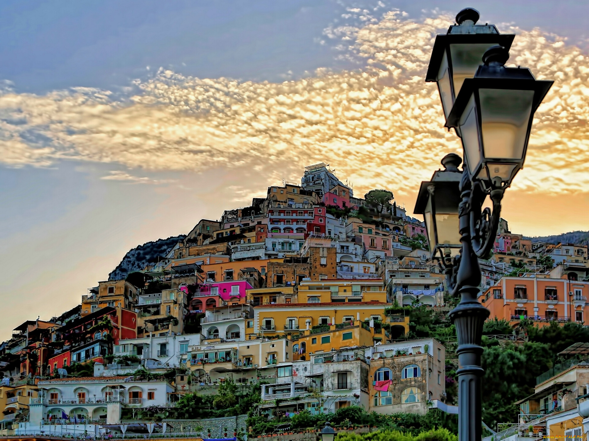 positano, , italy, города, амальфийское, и, лигурийское, побережье, , италия, фонарь, амальфийское, побережье, позитано, amalfi, coast, здания, italy