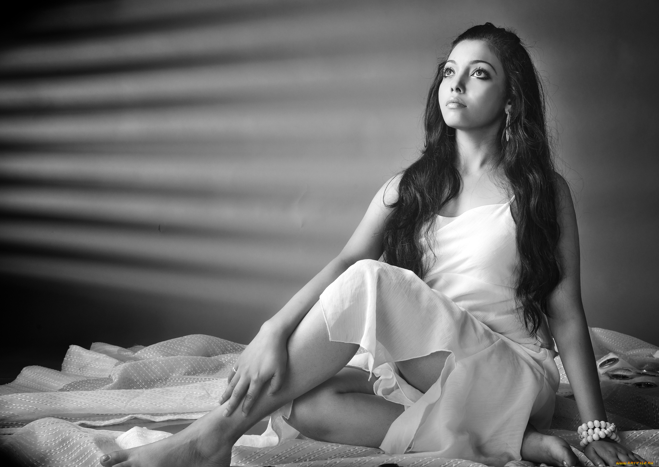 девушки, anju, biswas, волосы