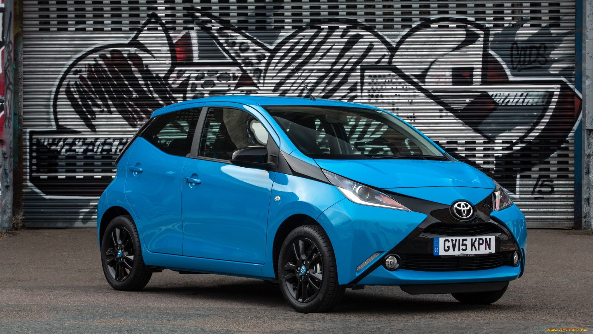 автомобили, toyota, x-cite, 2014г, uk-spec, 5-door, aygo, голубой