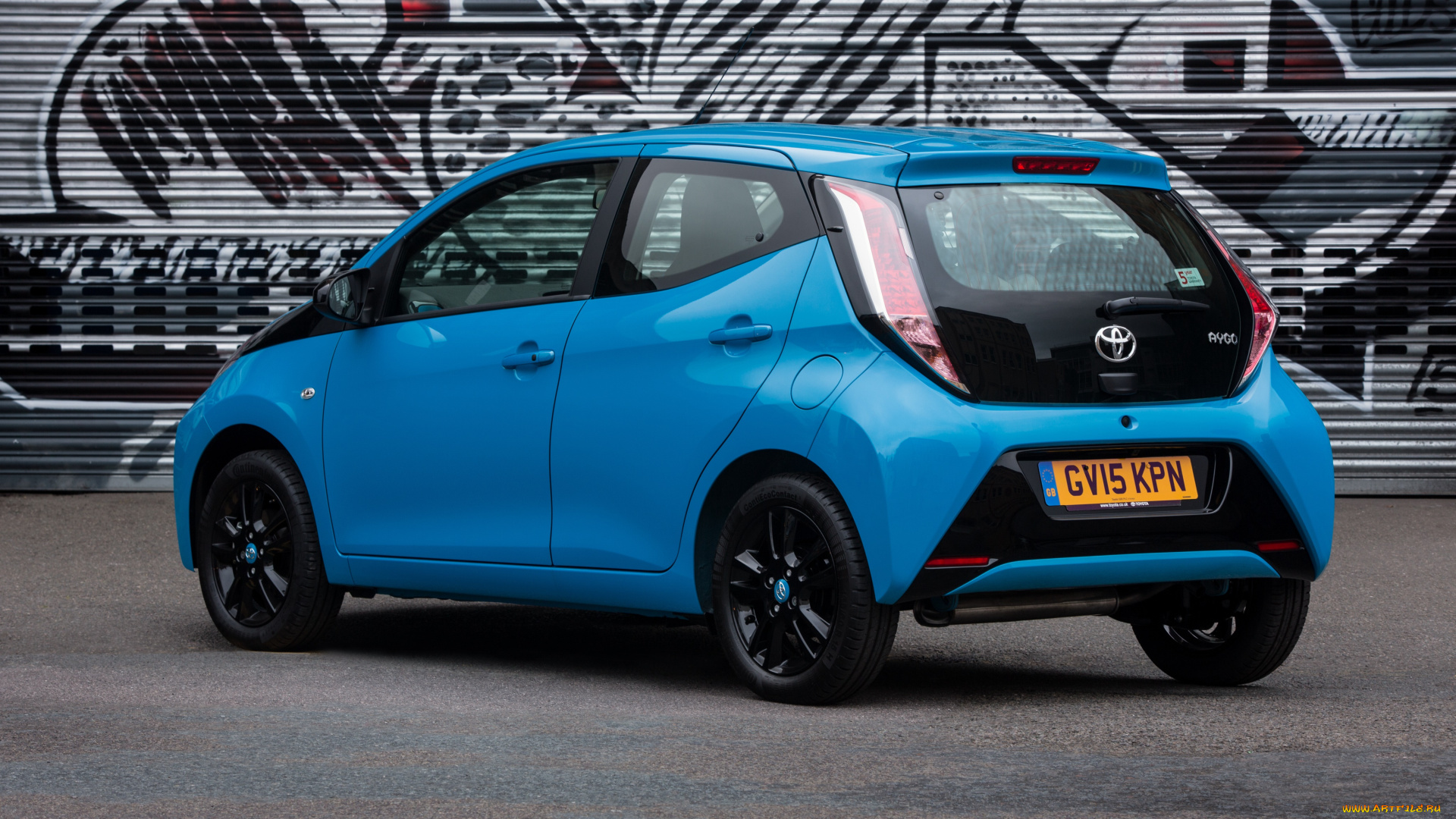 автомобили, toyota, x-cite, голубой, 2014г, aygo, uk-spec, 5-door