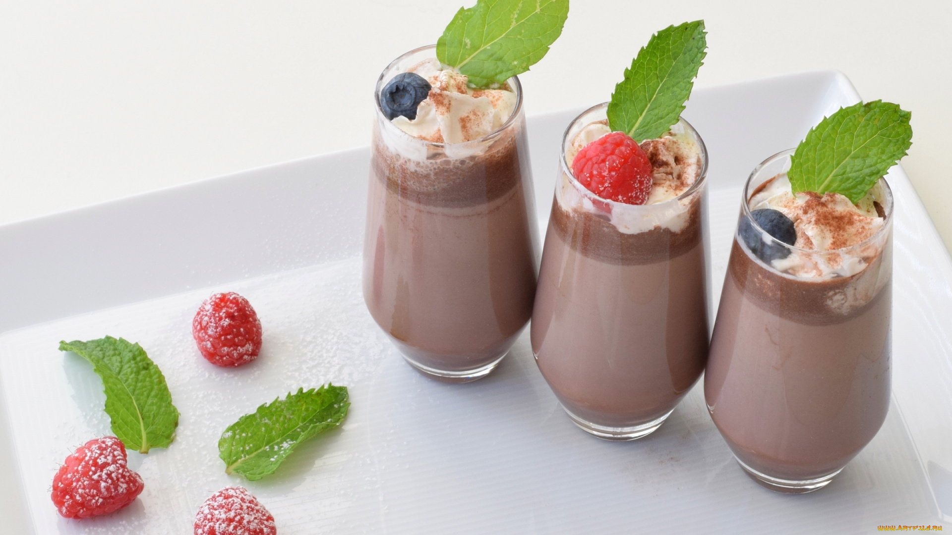 еда, мороженое, , десерты, кофейный, напиток, мята, голубика, ягоды, малина