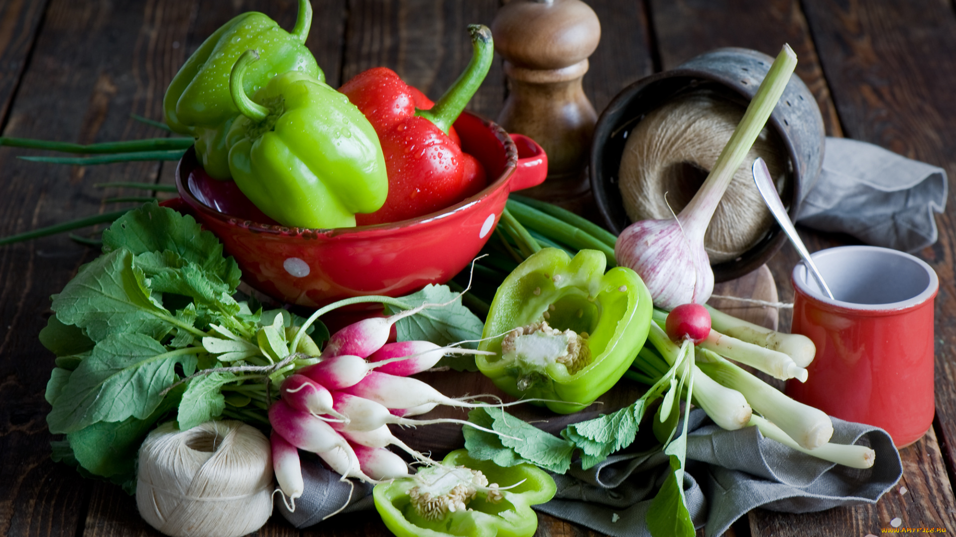еда, овощи, перец, лук