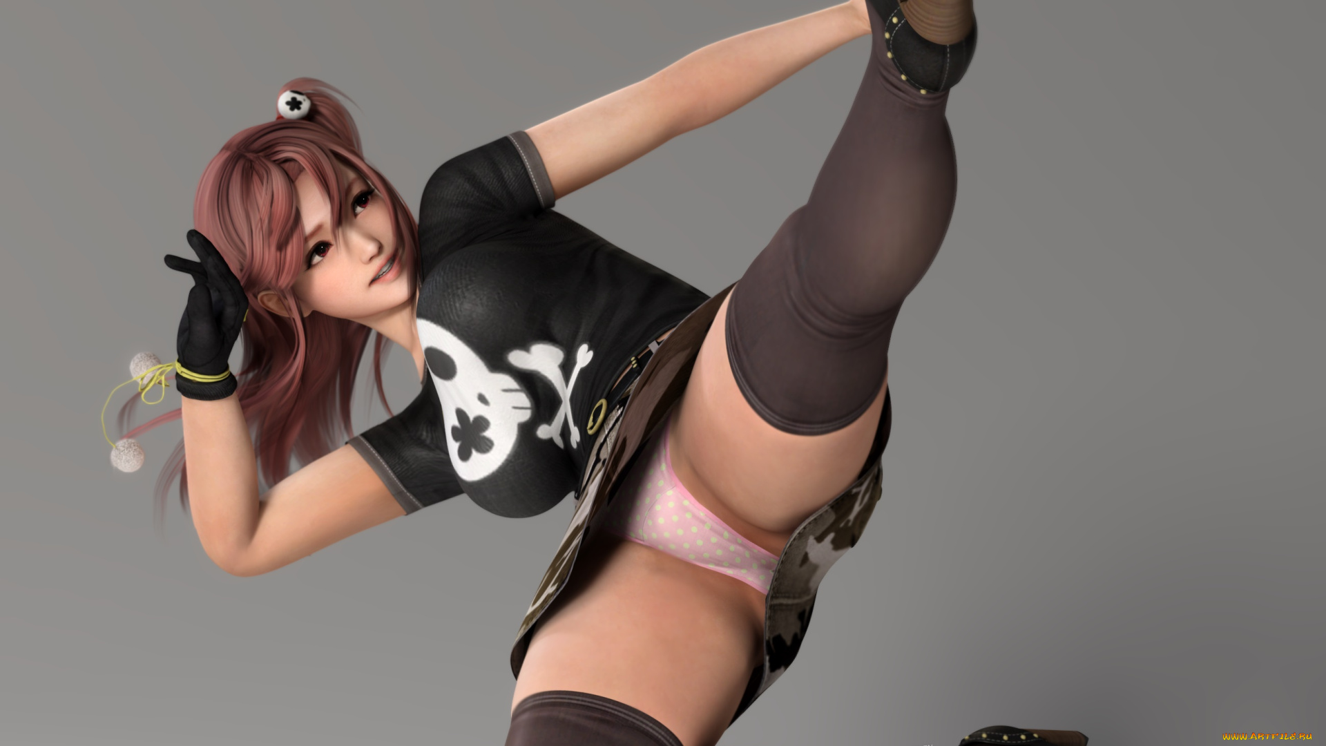 3д, графика, аниме, , anime, девушка, фон, взгляд