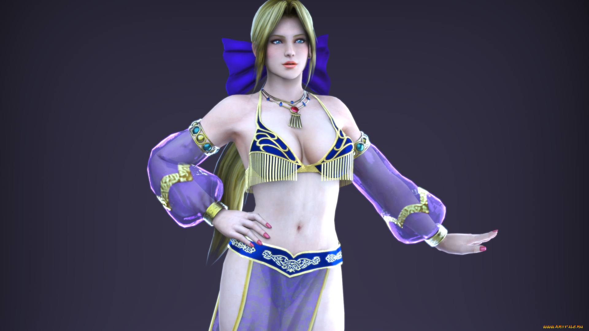 3д, графика, аниме, , anime, девушка, взгляд, фон