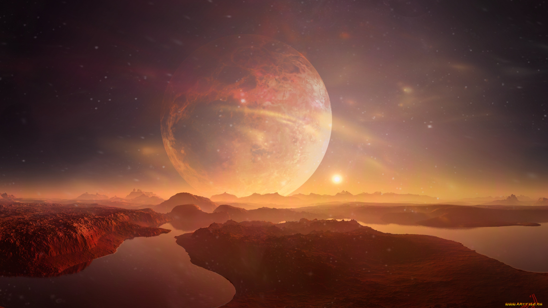 3д, графика, атмосфера, настроение, , atmosphere, , , mood, , планета, поверхность, вселенная