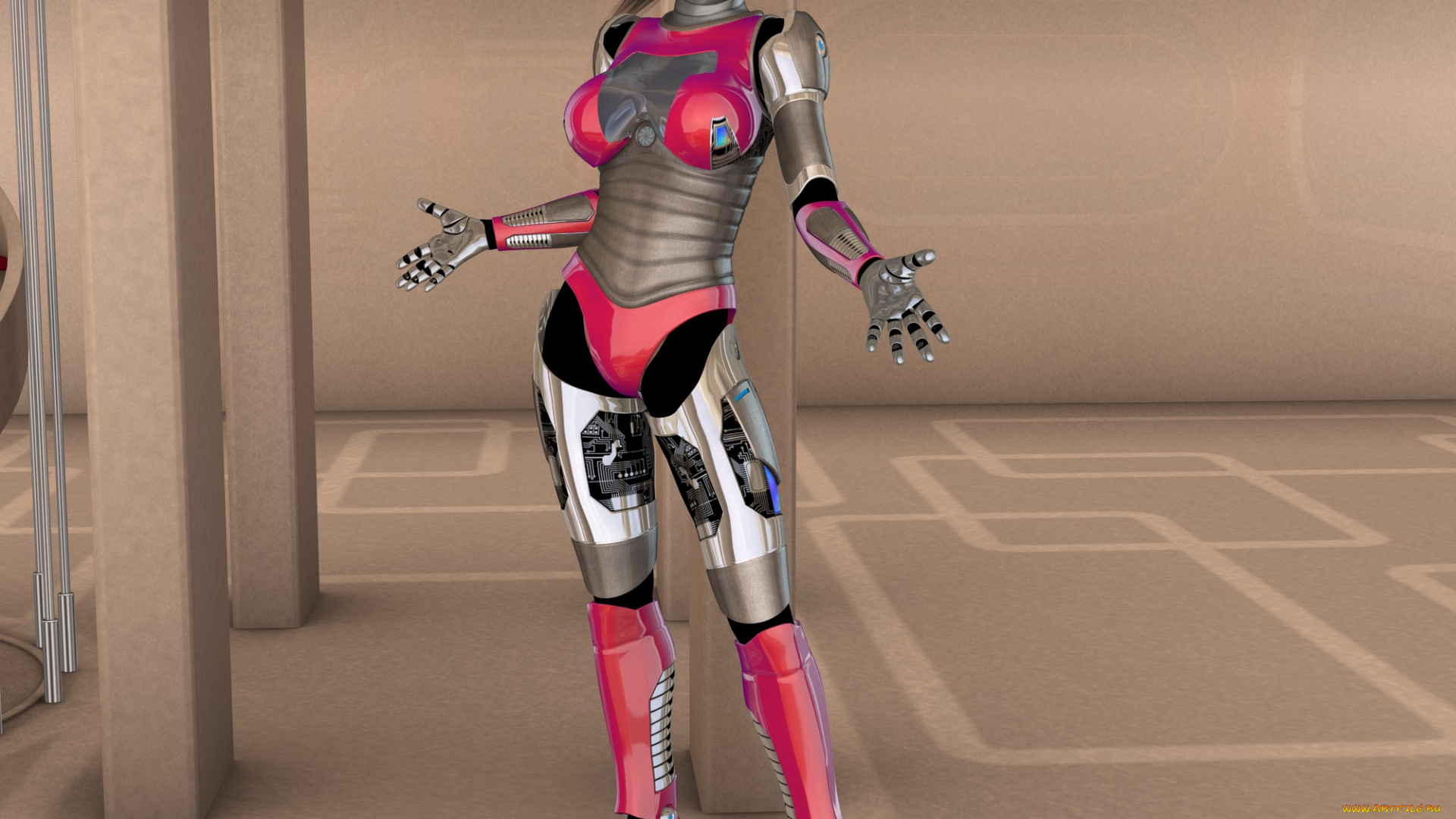 3д, графика, фантазия, , fantasy, девушка, взгляд, фон