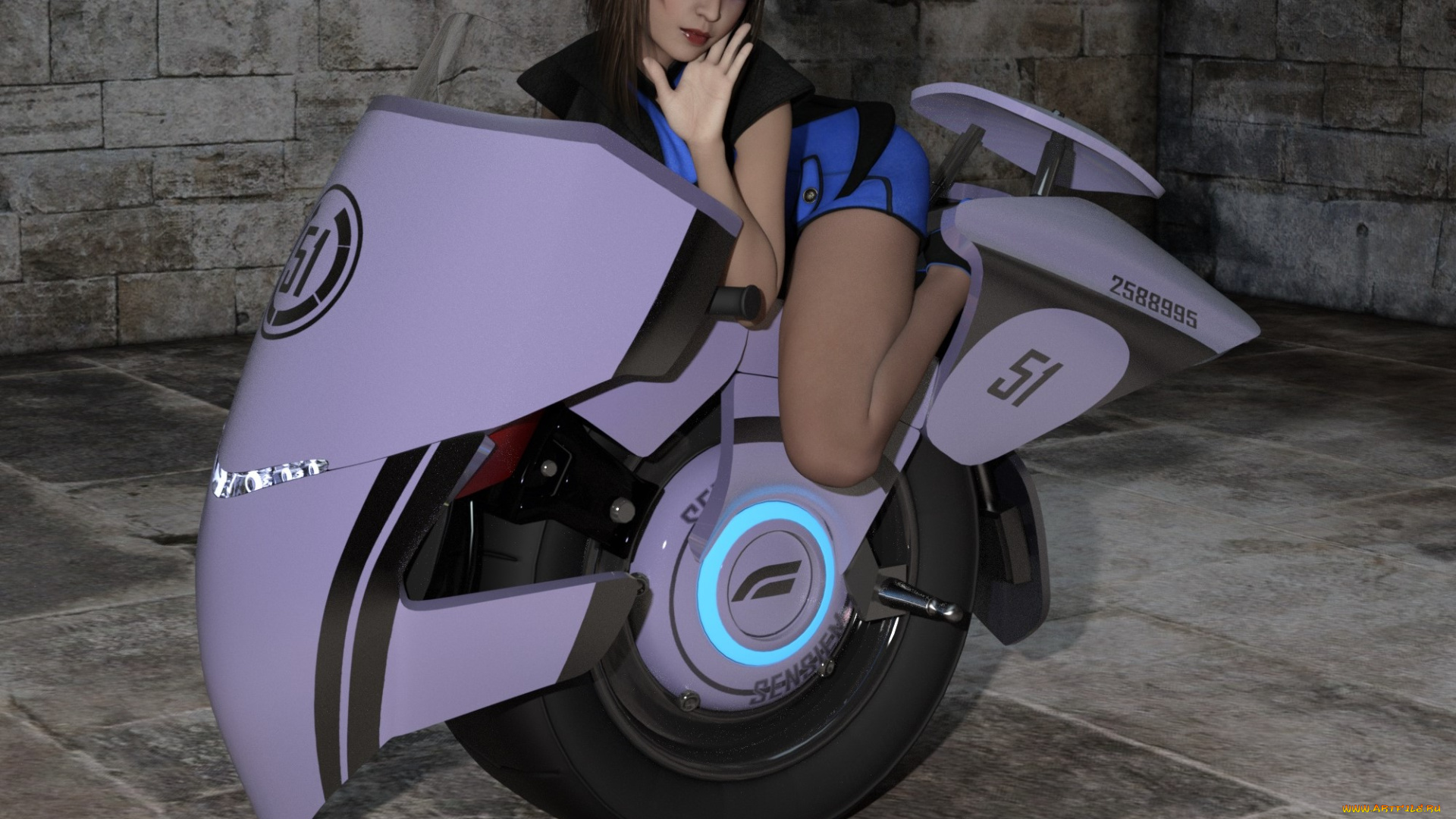 3д, графика, фантазия, , fantasy, фон, взгляд, девушка