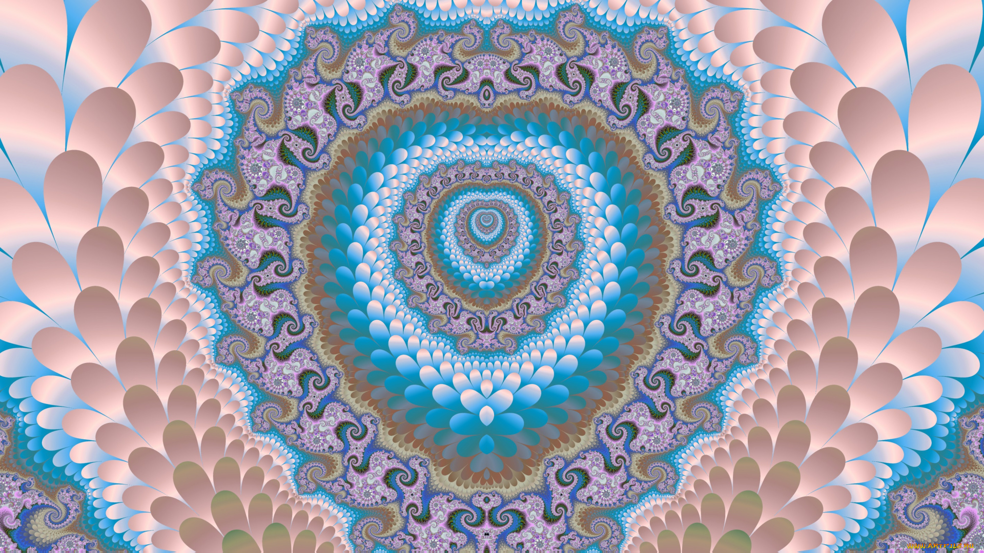 3д, графика, фракталы, , fractal, фон, цвета, узор