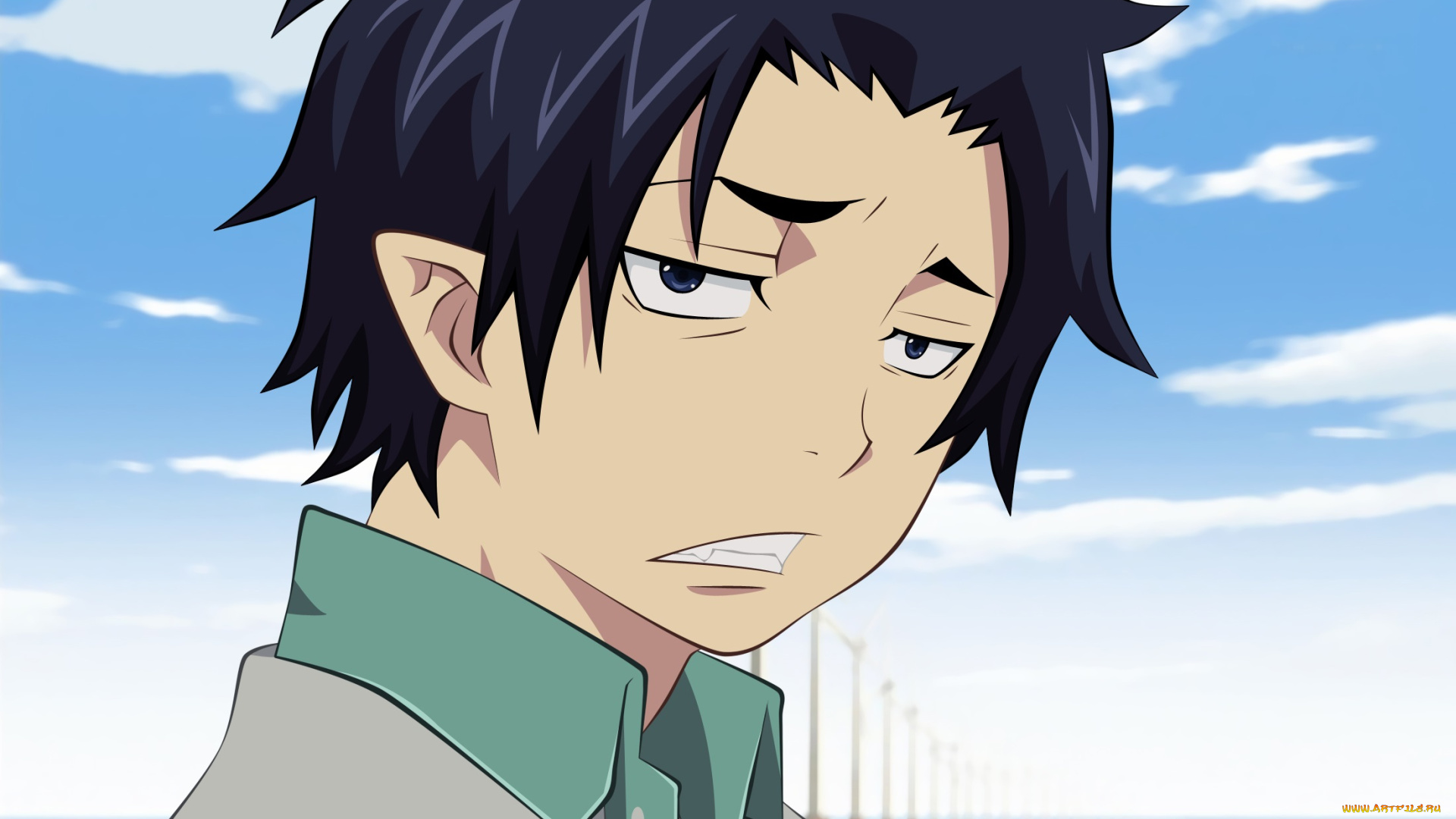 аниме, ao, no, exorcist, рин