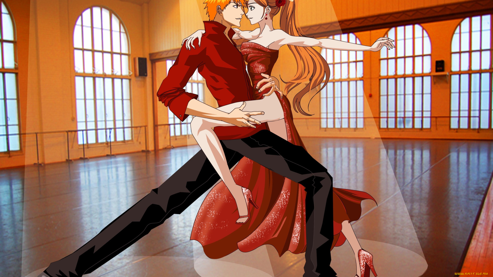 аниме, bleach, танец