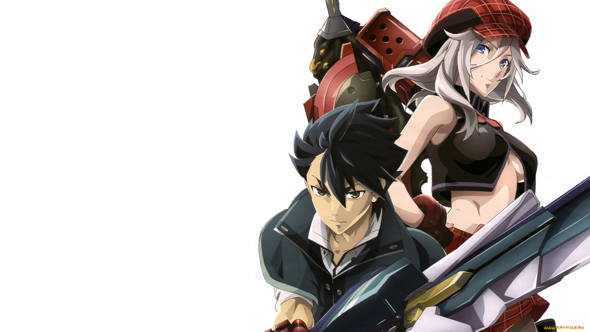 аниме, god, eater, девушка, парень