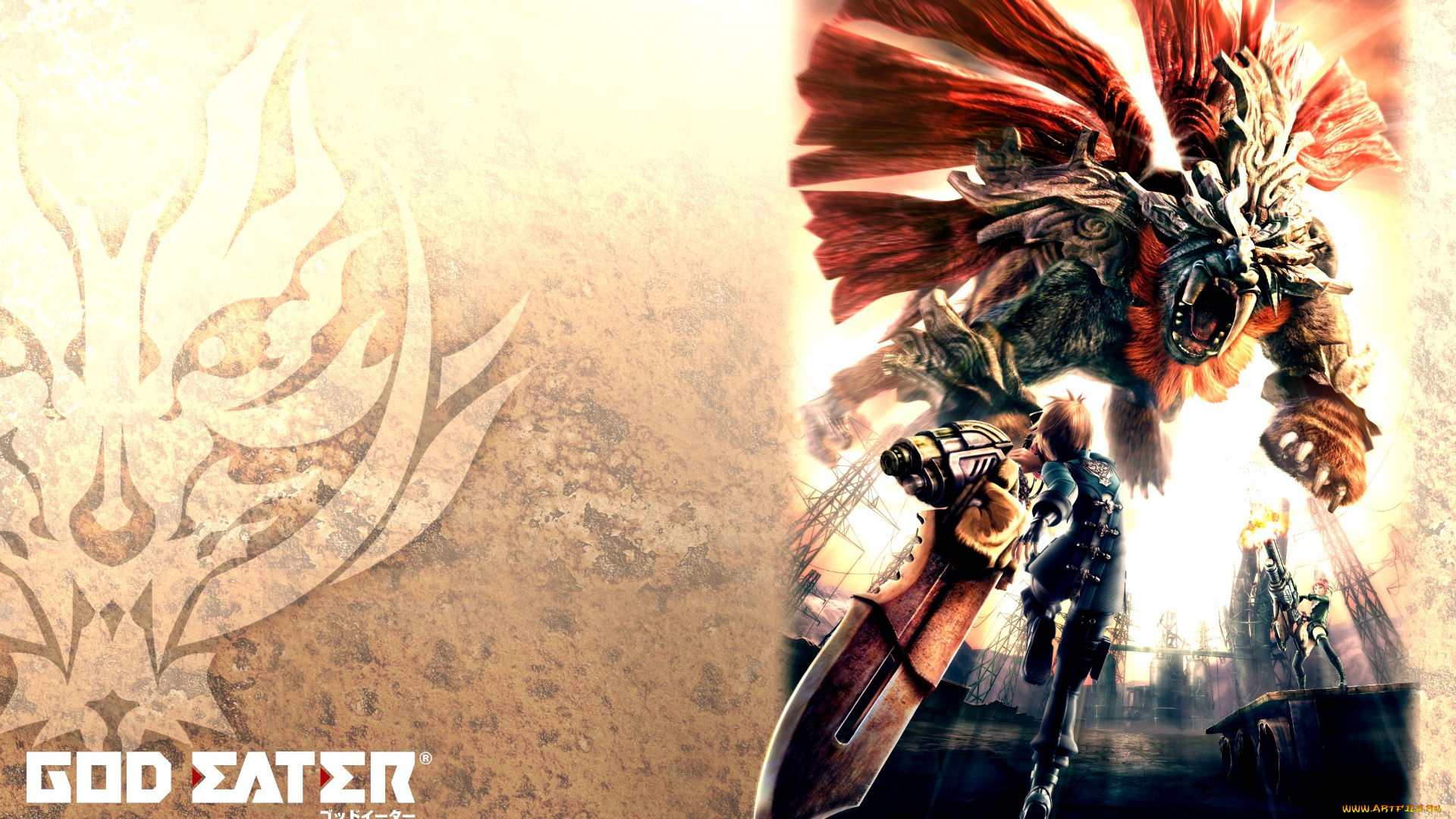 аниме, god, eater, сражение