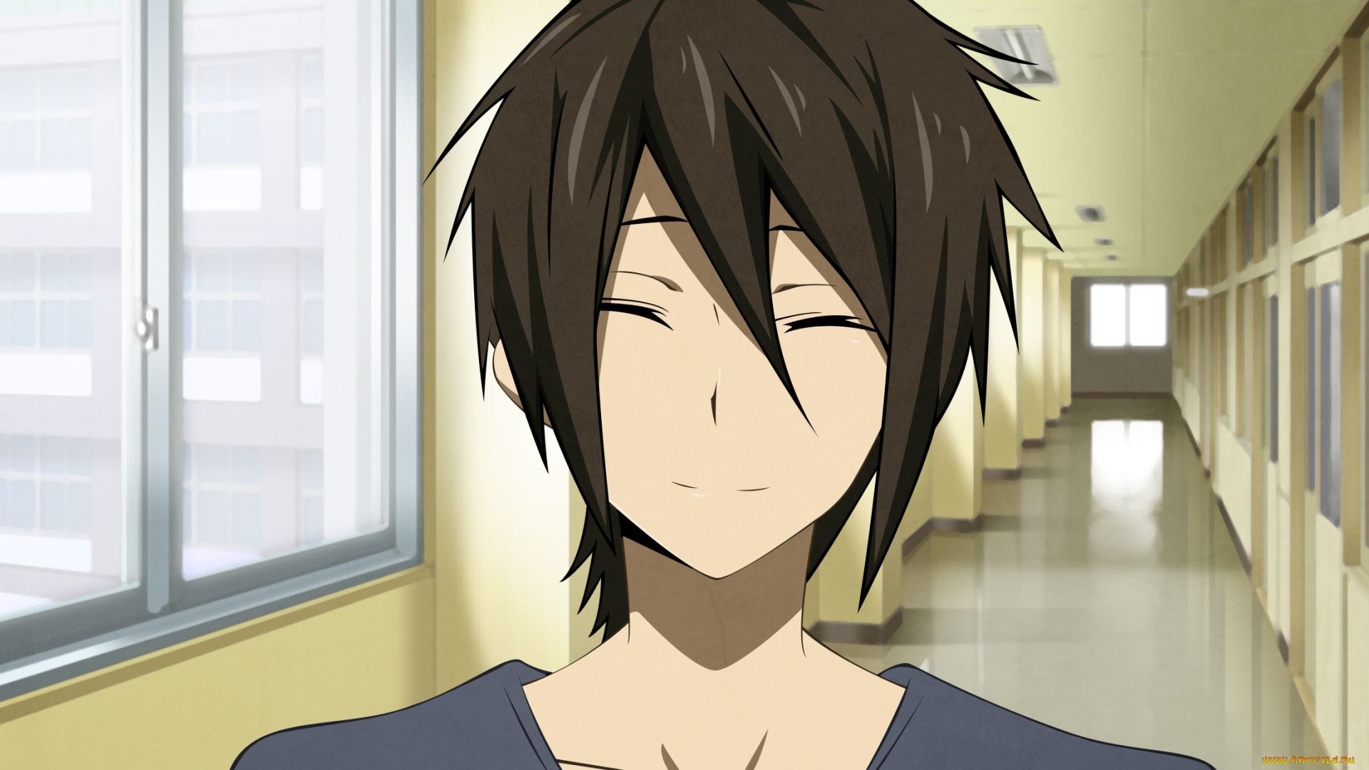 аниме, hyouka, парень