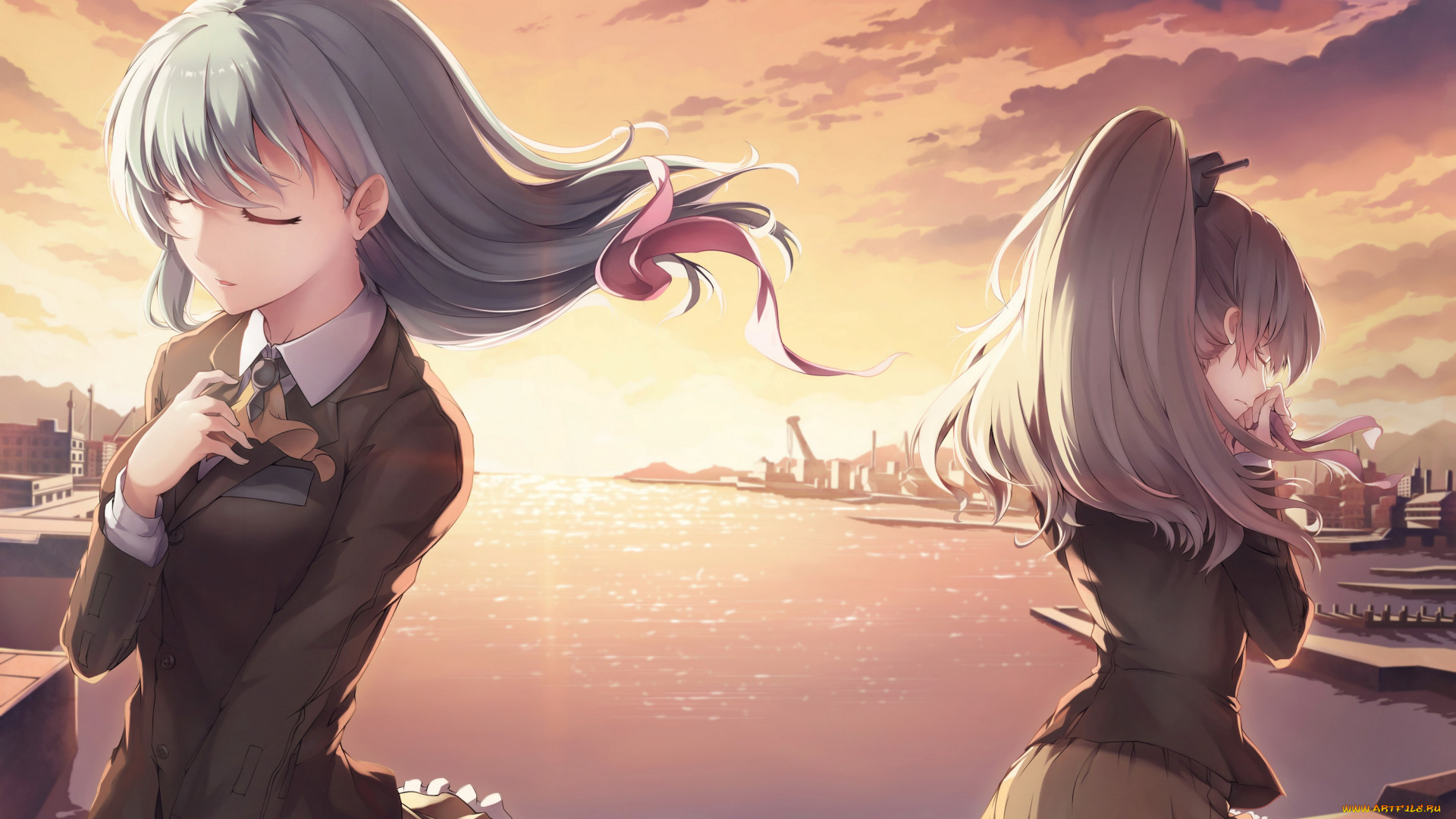 аниме, kantai, collection, девушка