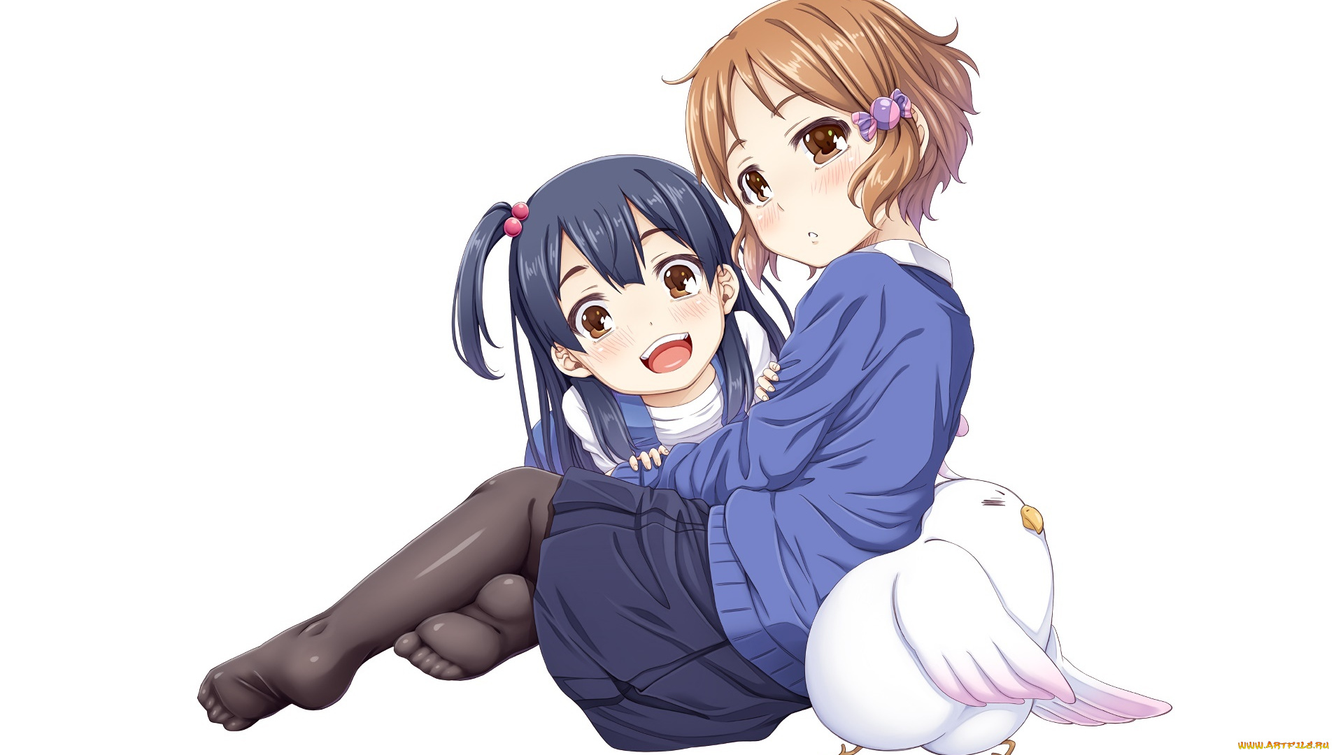 аниме, unknown, , другое, взгляд, фон, девушки