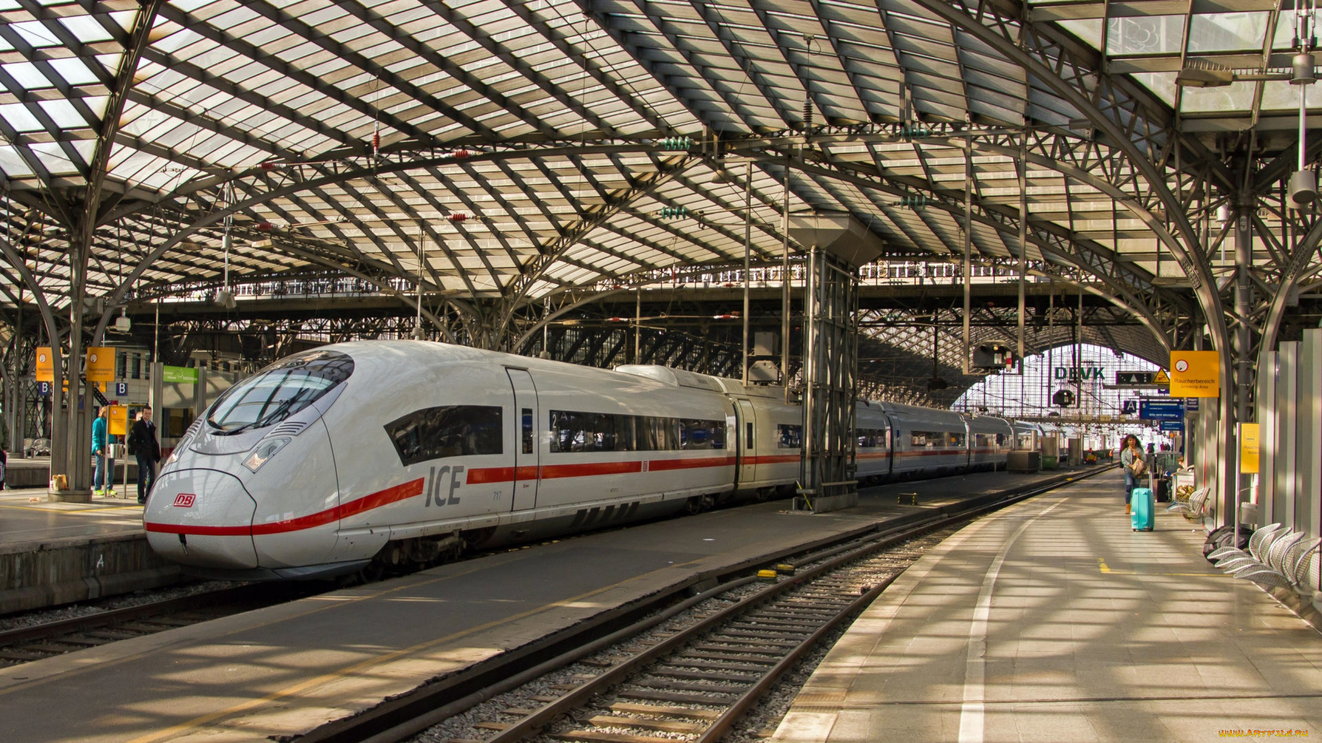 техника, поезда, состав, локомотив, рельсы