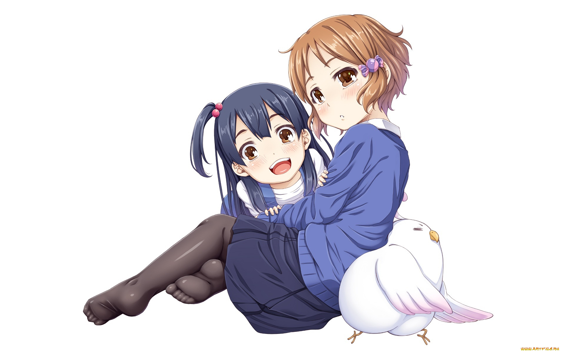 аниме, unknown, , другое, взгляд, фон, девушки