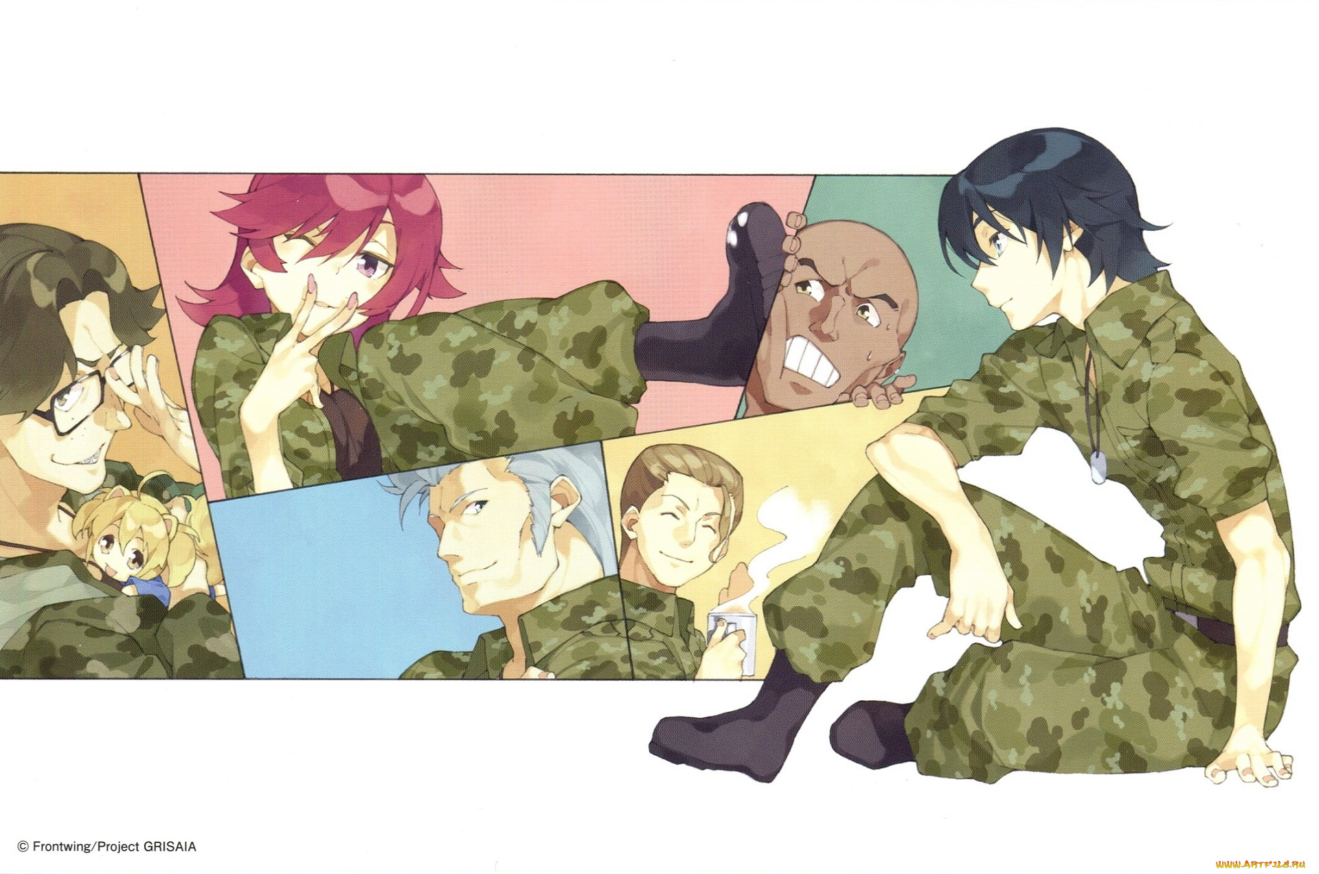 аниме, grisaia, no, kajitsu, юджи, персонажи