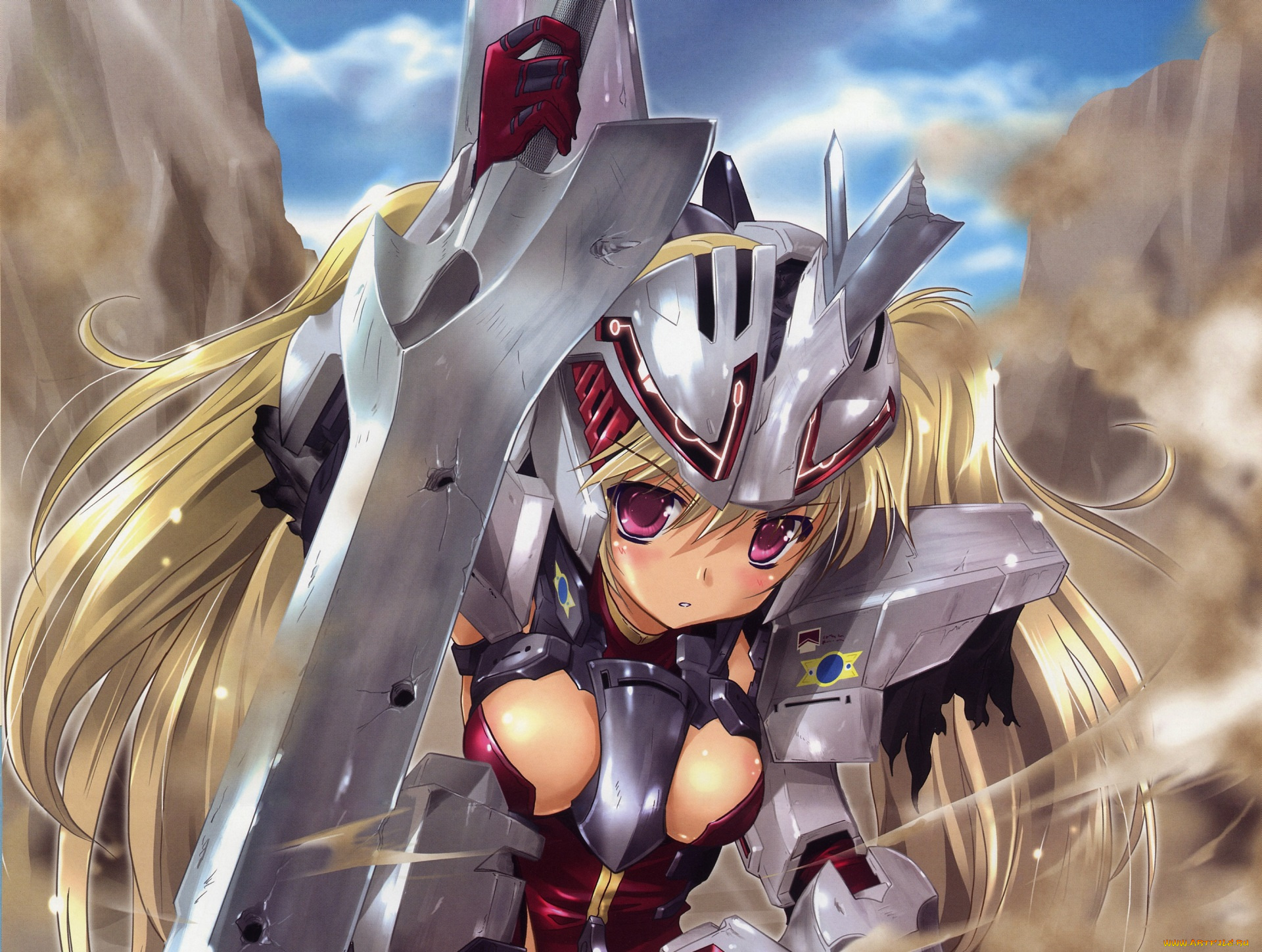 аниме, broken, blade, девушка