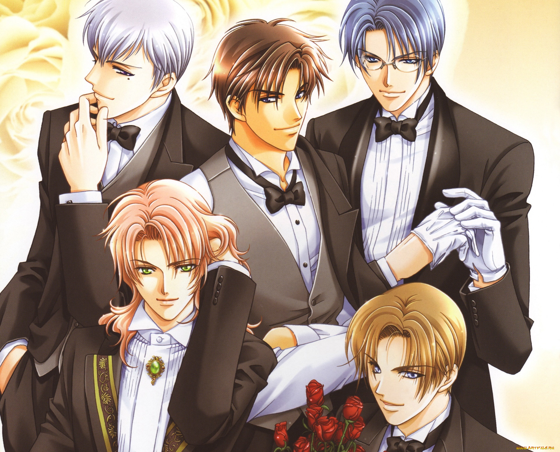 аниме, gakuen, heaven, сёнен-ай, райская, школа, парни