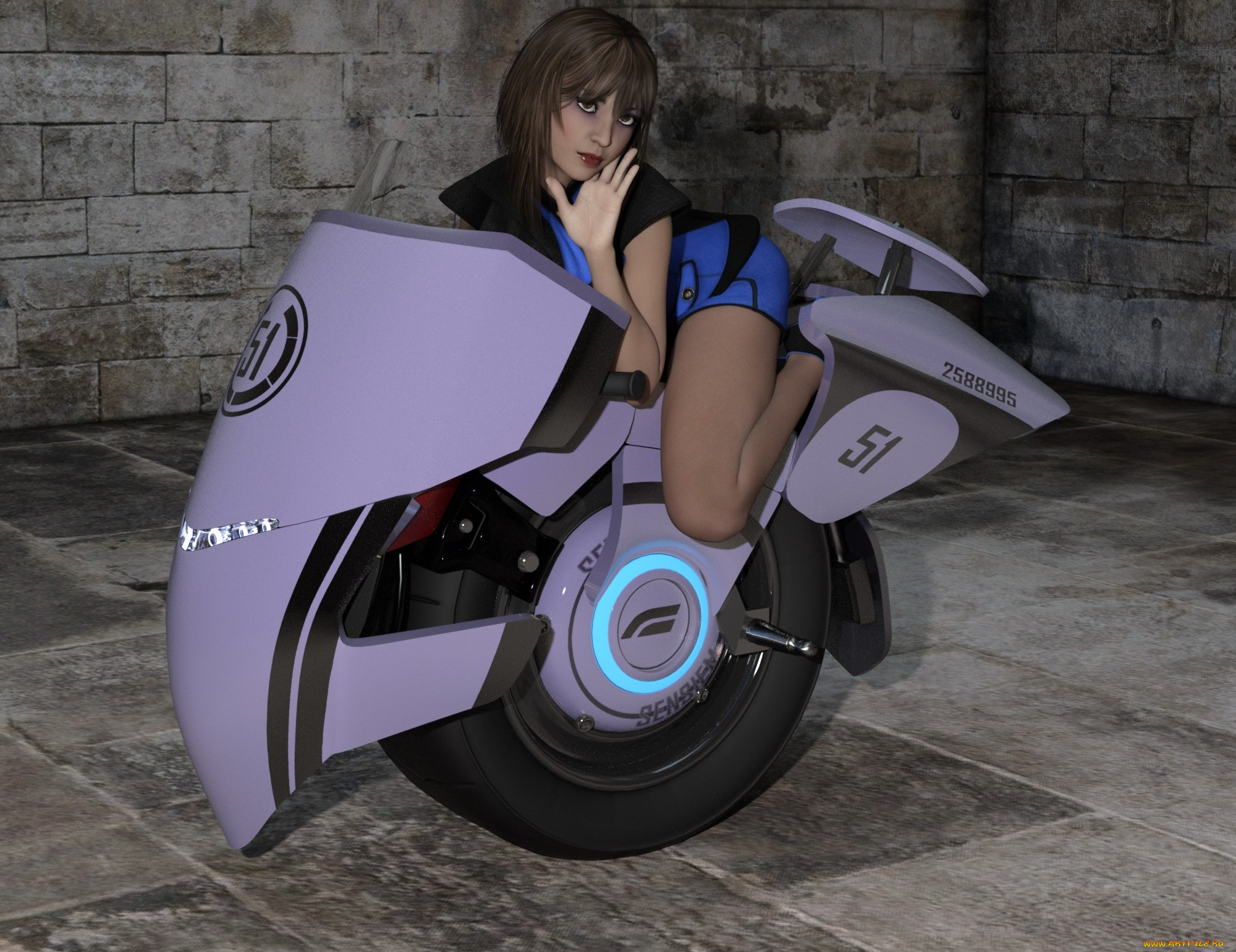 3д, графика, фантазия, , fantasy, фон, взгляд, девушка