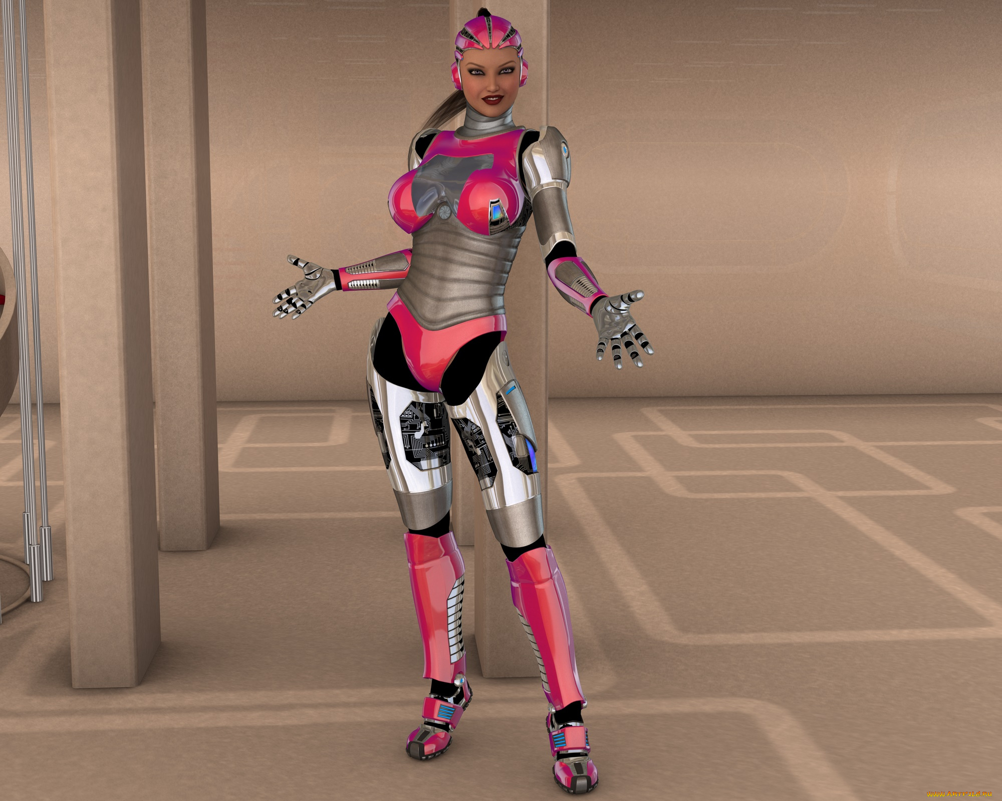 3д, графика, фантазия, , fantasy, девушка, взгляд, фон