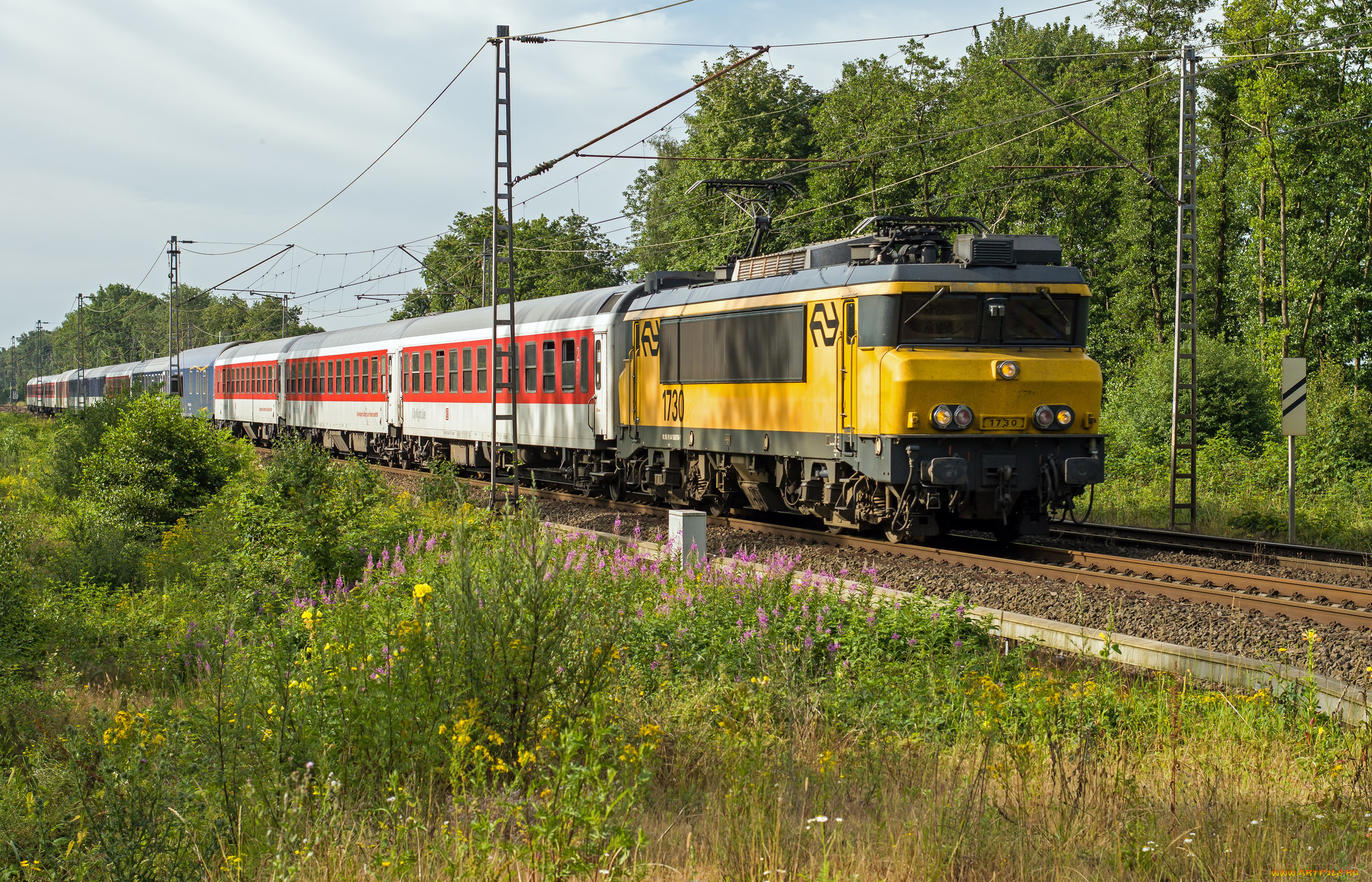 техника, поезда, рельсы, состав, локомотив