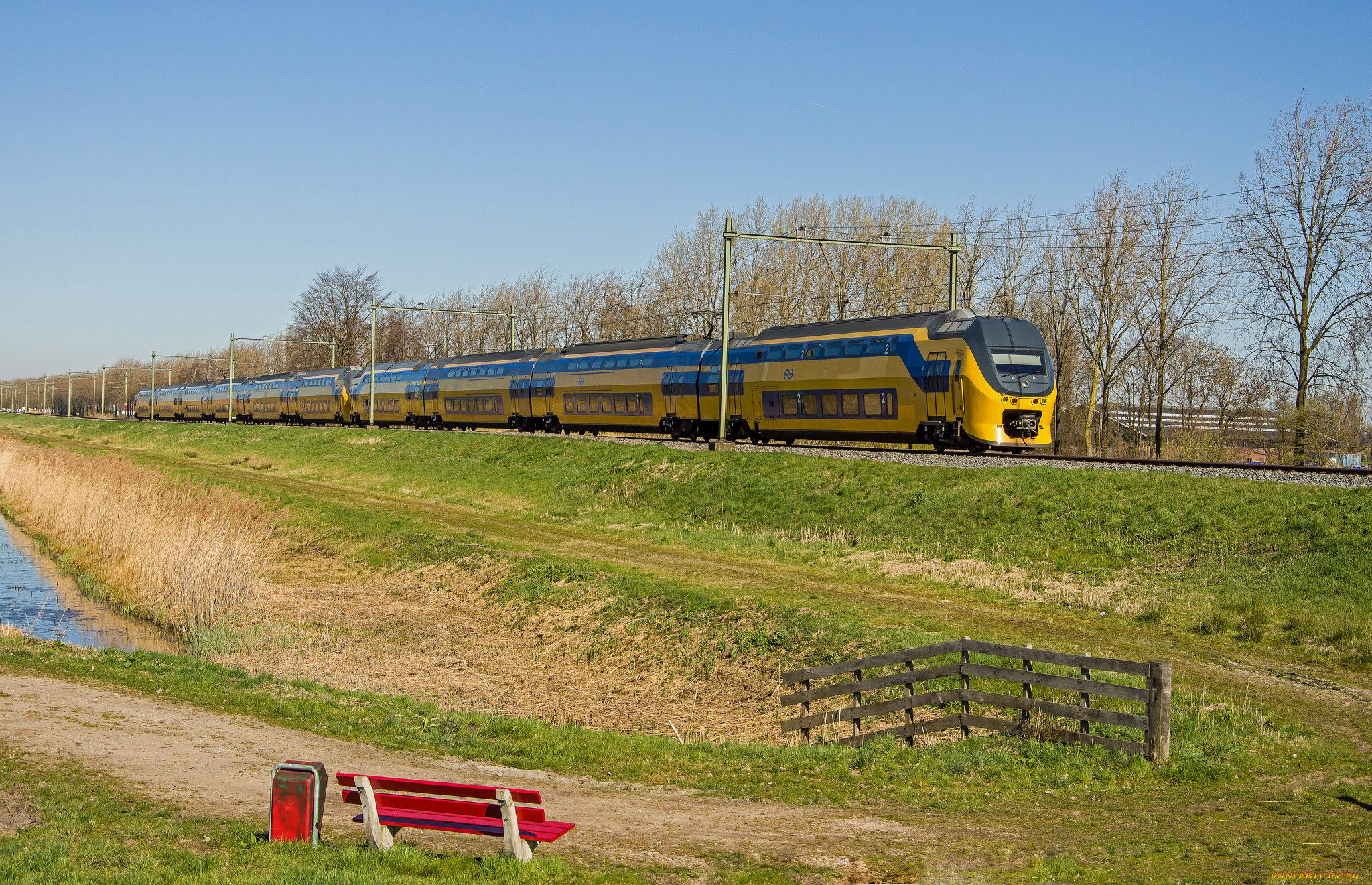 техника, поезда, состав, локомотив, рельсы