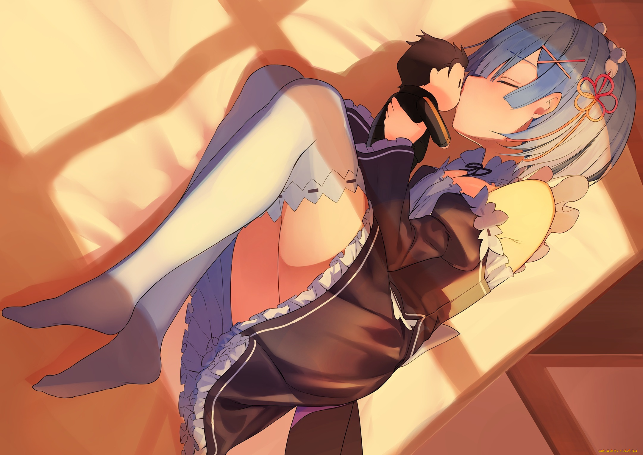 аниме, re, , zero, kara, hajimeru, isekai, seikatsu, рем