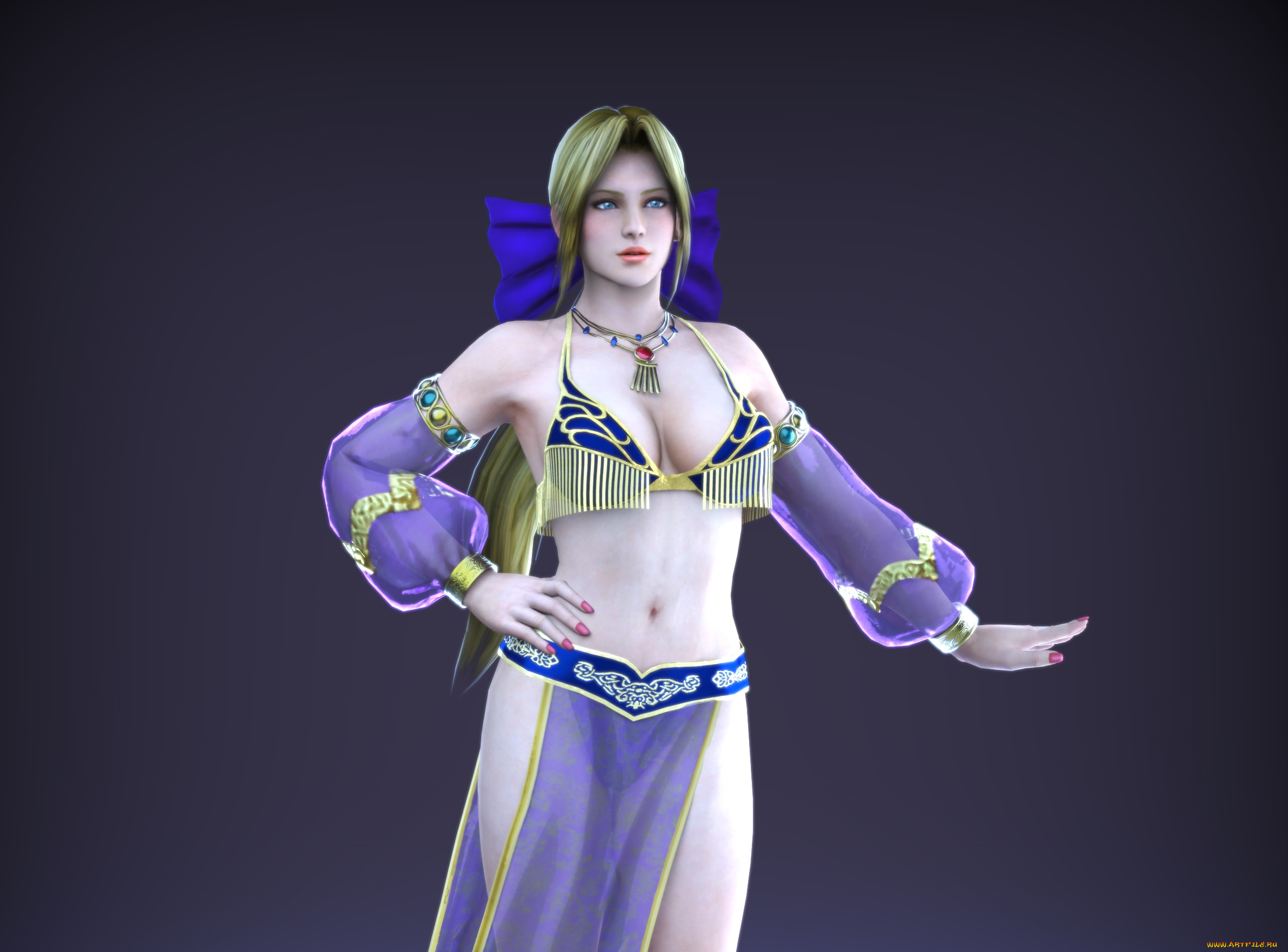 3д, графика, аниме, , anime, девушка, взгляд, фон