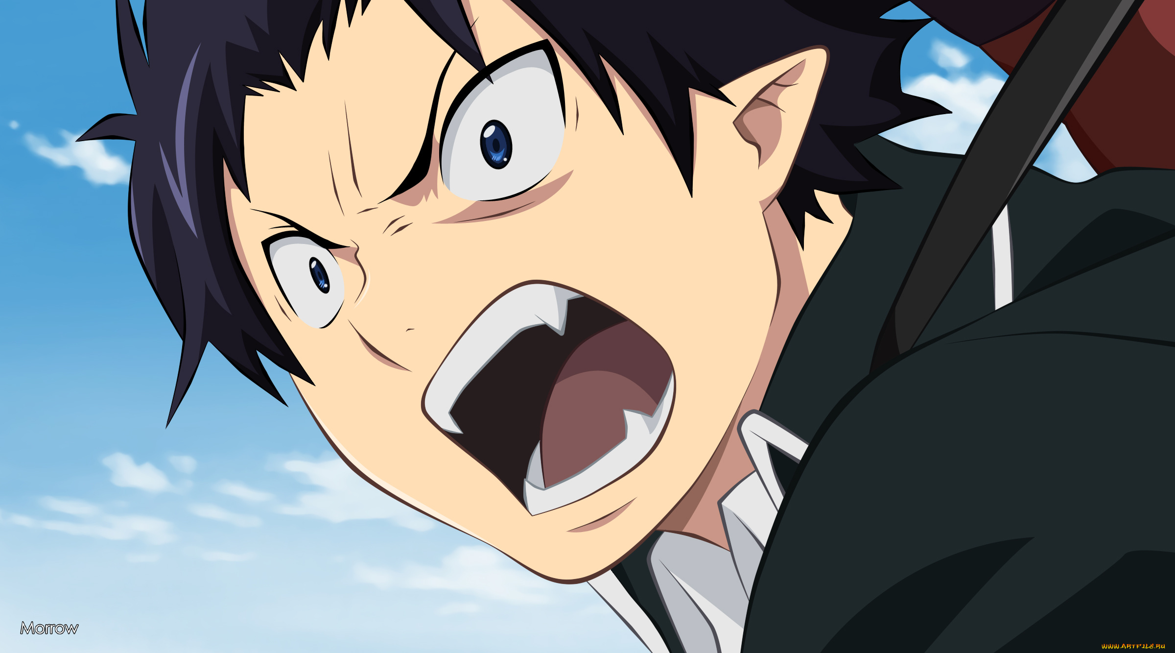 аниме, ao, no, exorcist, рин