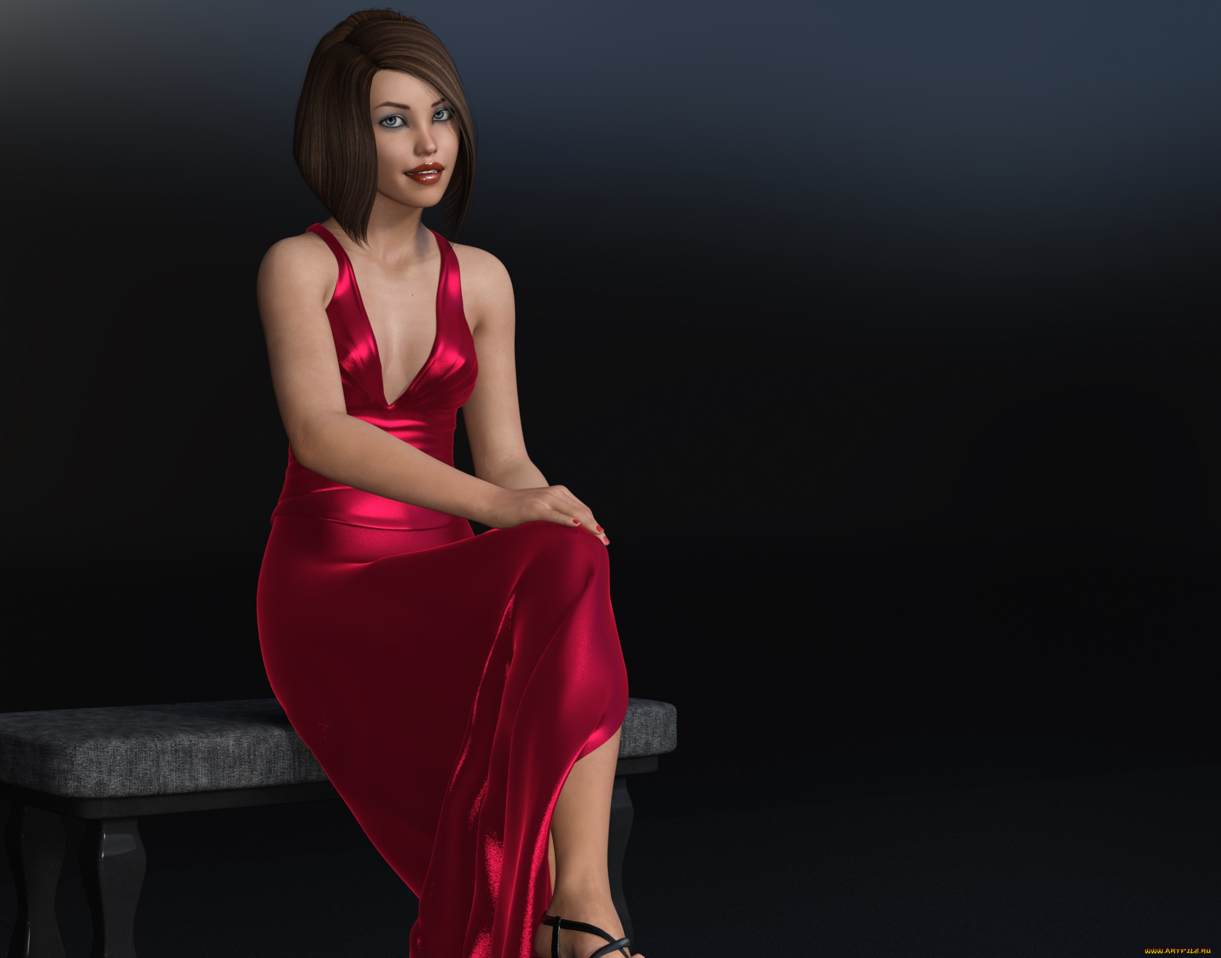 3д, графика, люди, , people, фон, взгляд, девушка