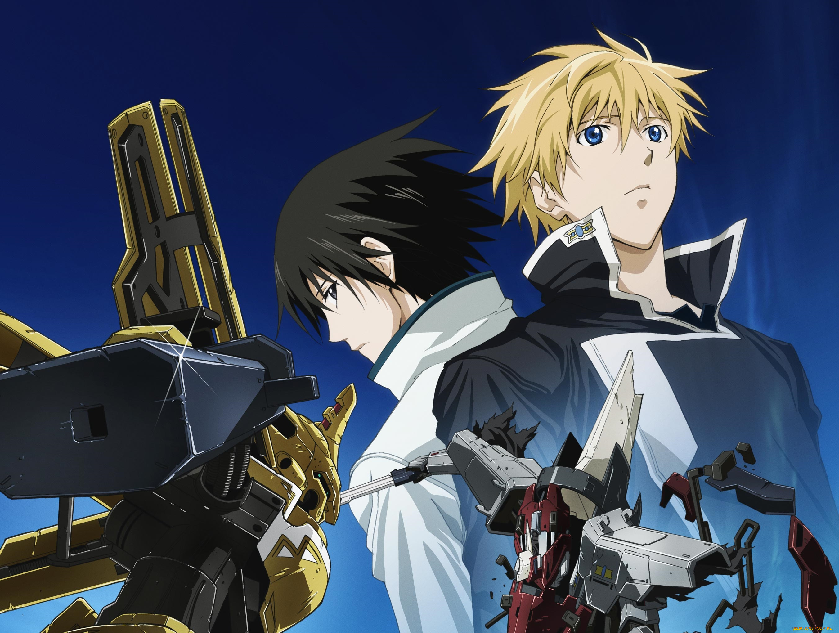 аниме, broken, blade, робот, парни