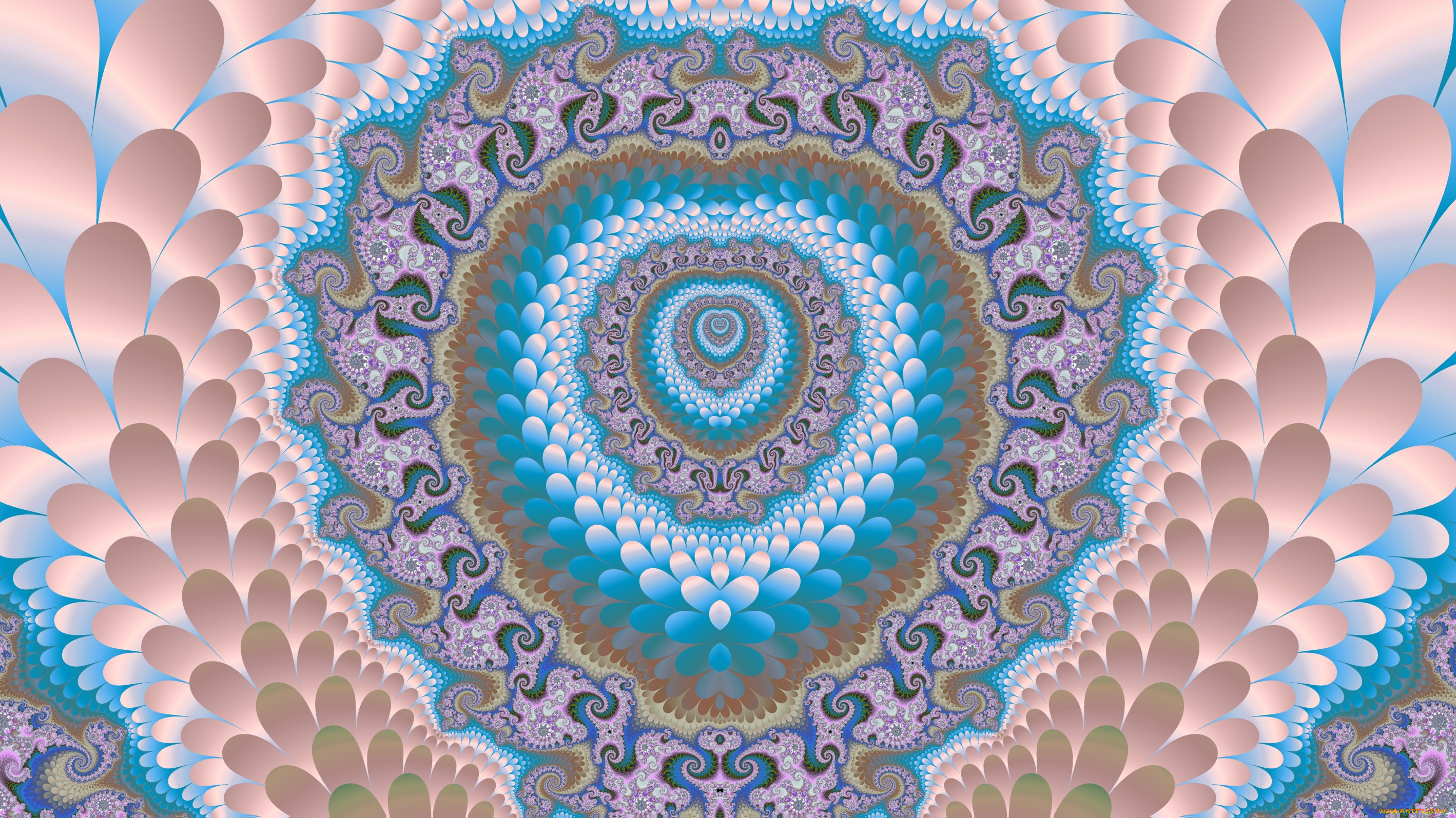 3д, графика, фракталы, , fractal, фон, цвета, узор