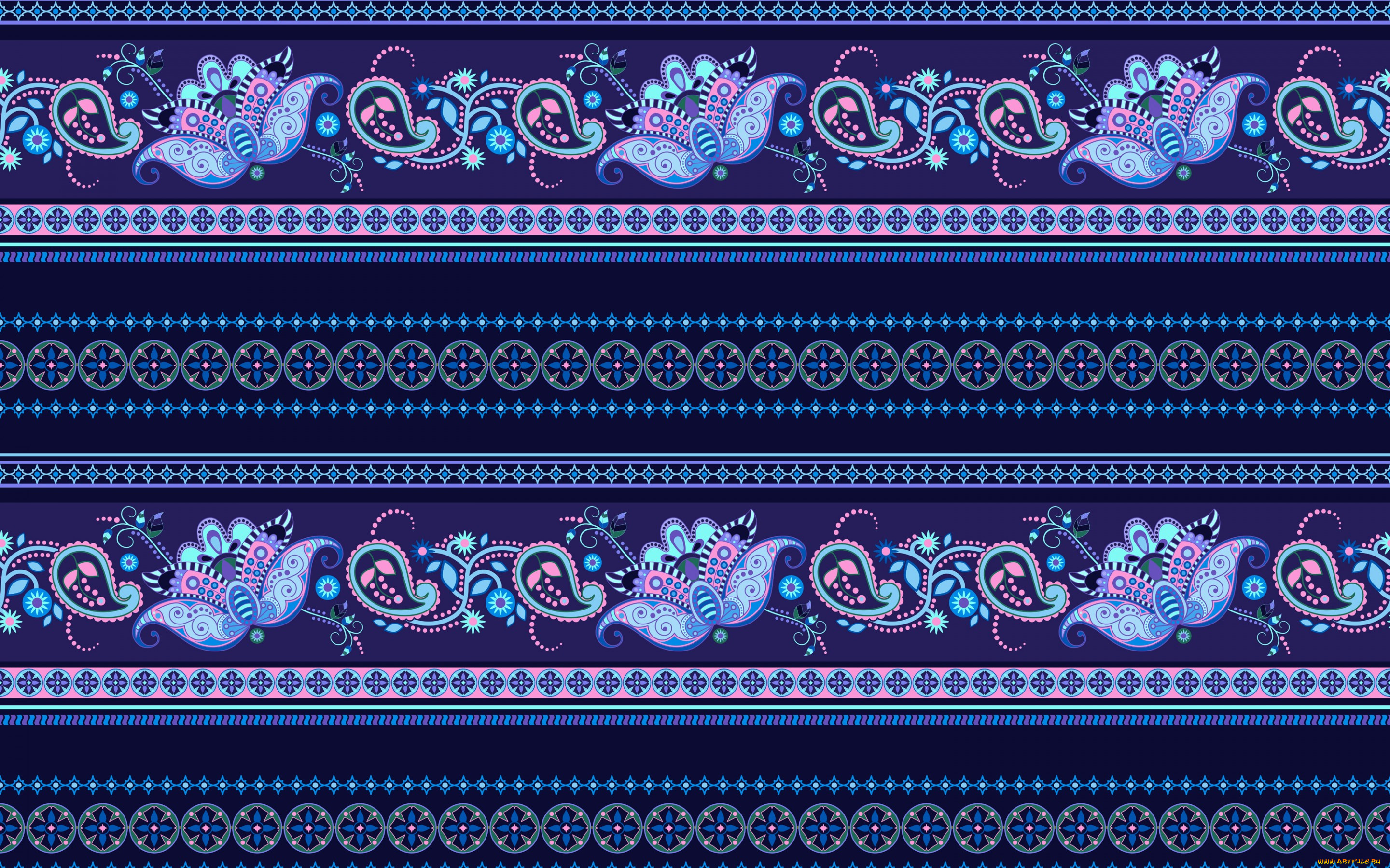 векторная, графика, графика, , graphics, синий, узор, орнамент, полосы