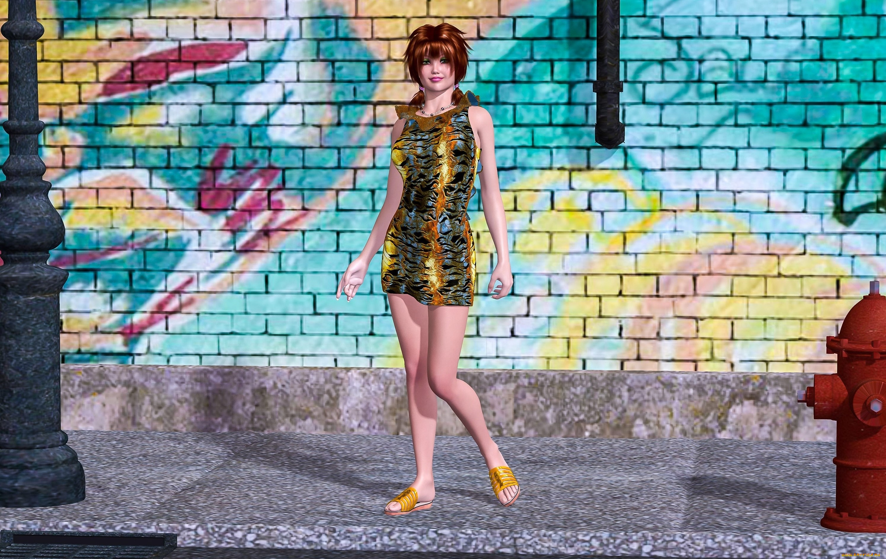 3д, графика, люди, , people, фон, взгляд, девушка